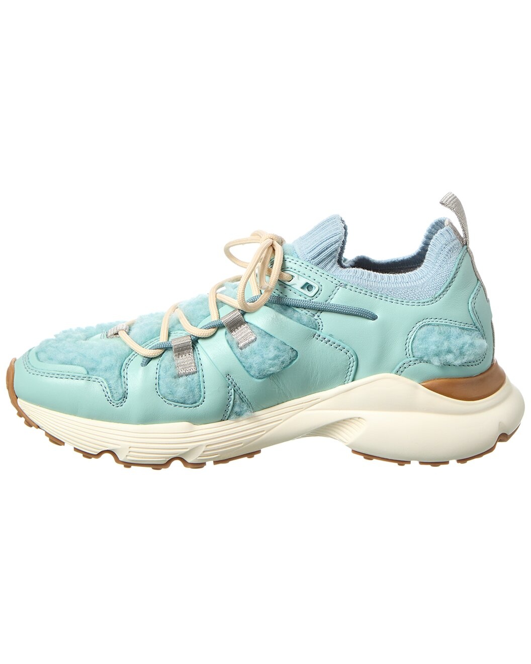 TOD’s Sportivo Runner Shearling & Leather Sneaker - 2
