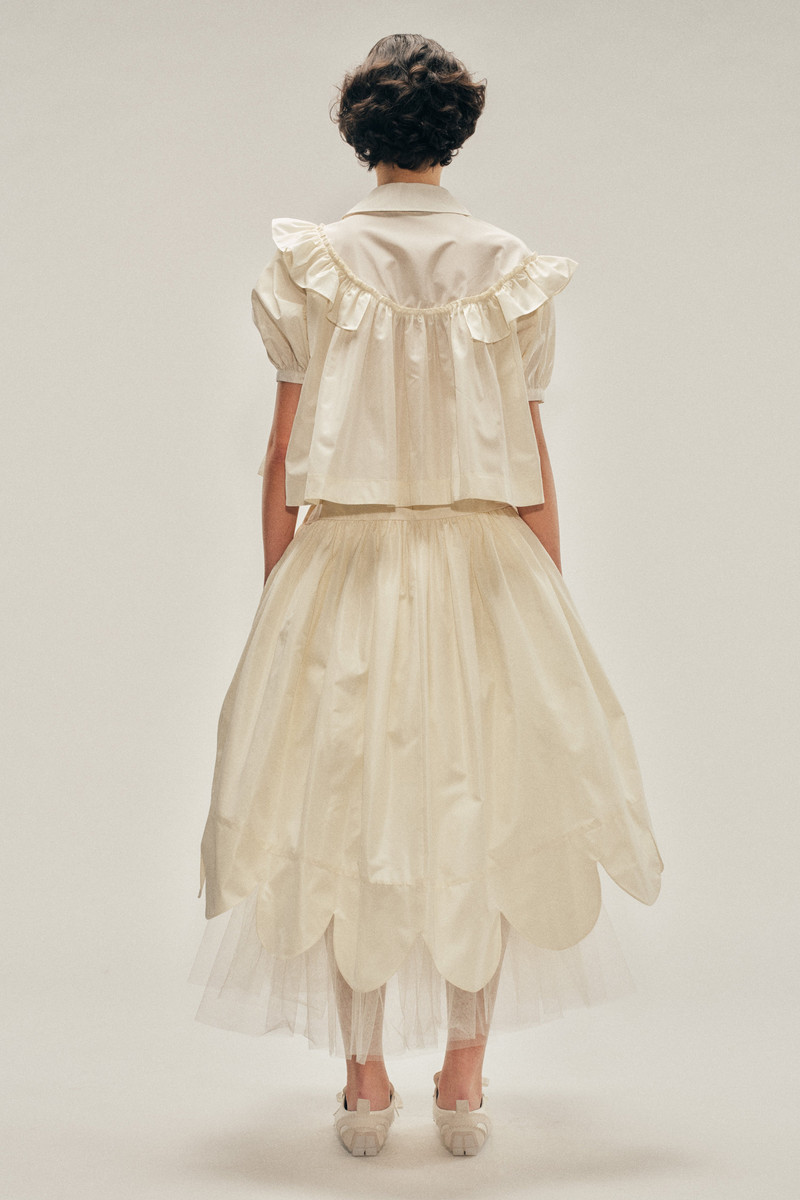 Petal Hem Basque Skirt 3