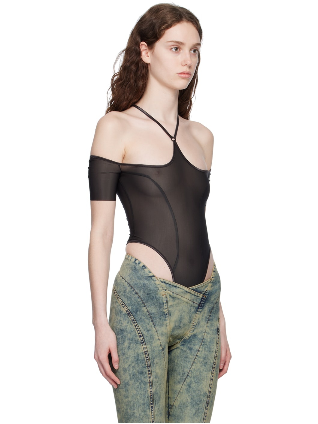 Gray CHK Bodysuit - 2