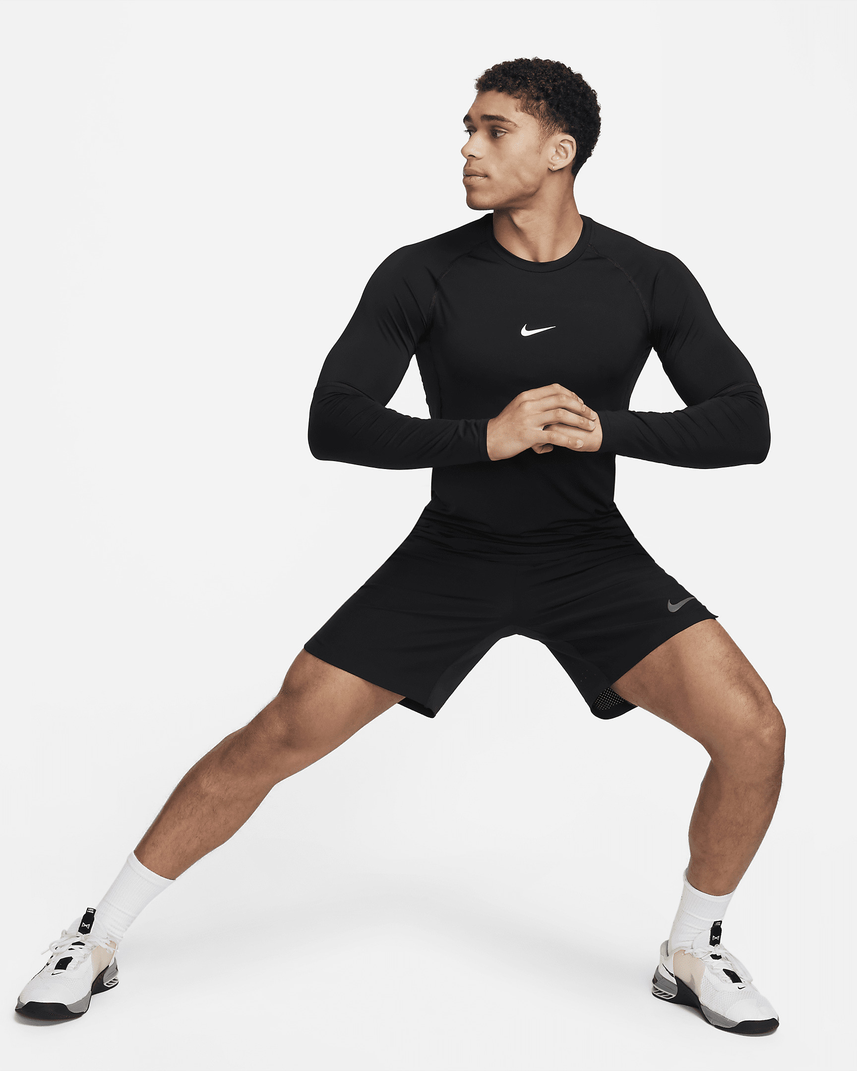 Nike Pro Men's Dri-FIT Slim Long-Sleeve Fitness Top - 6