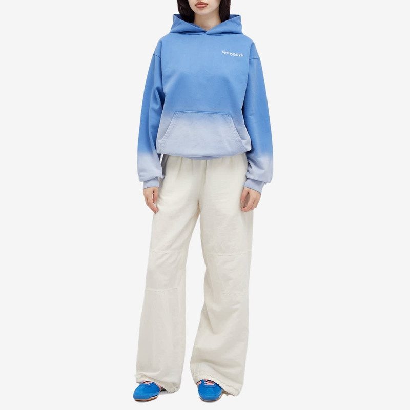 Sporty & Rich Serif Logo Embroidered Hoodie 5