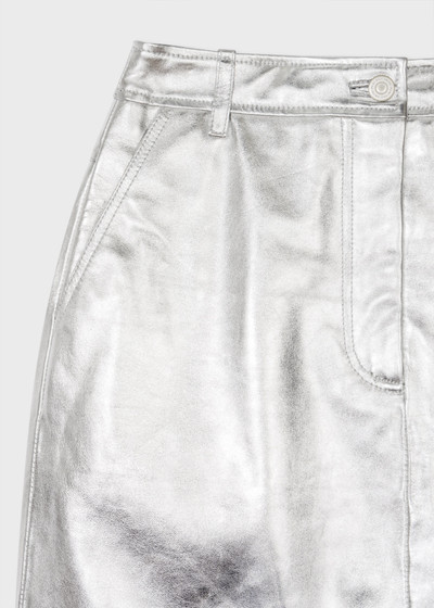 Paul Smith Women's Leather Silver Skirt outlook