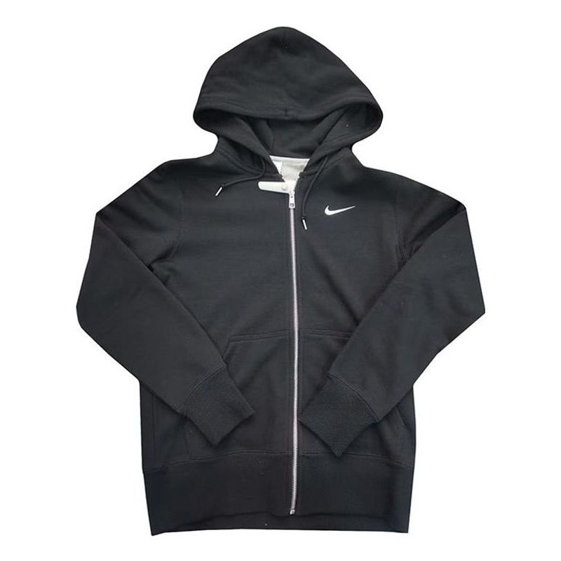 Nike Classic Small Logo Full Zip Hoodie 'Black' 521574-010 - 1