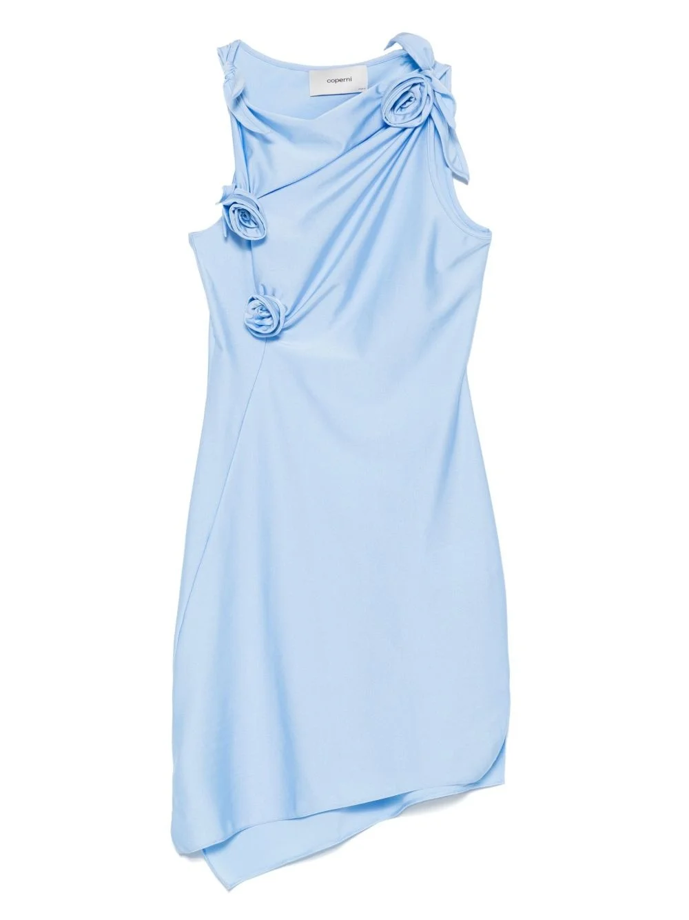 asymmetric flower mini dress - 1