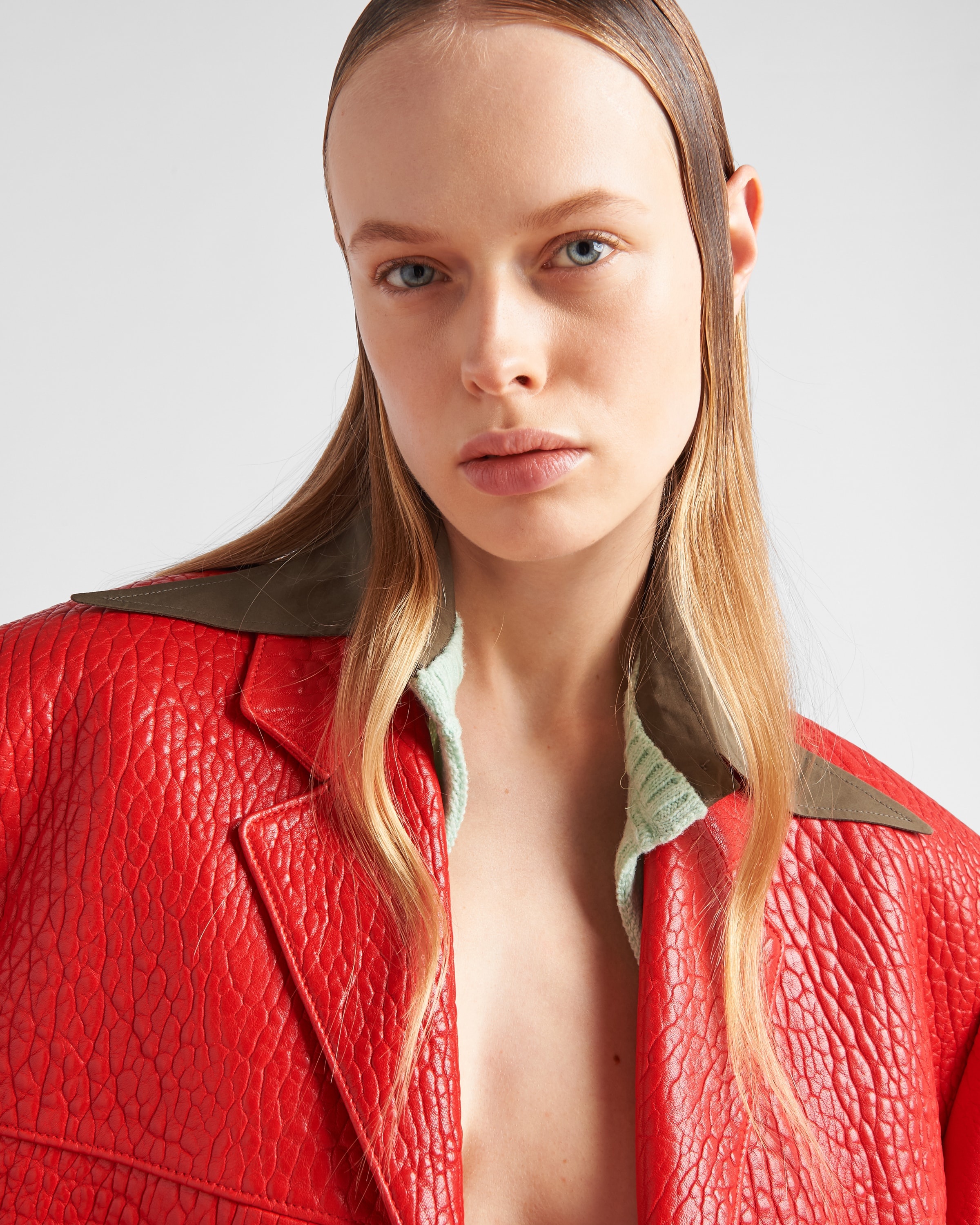 Single-breasted nappa leather jacket - 3