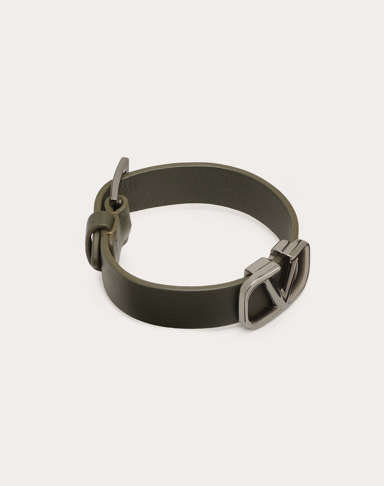 VLogo Signature Leather Bracelet - 3