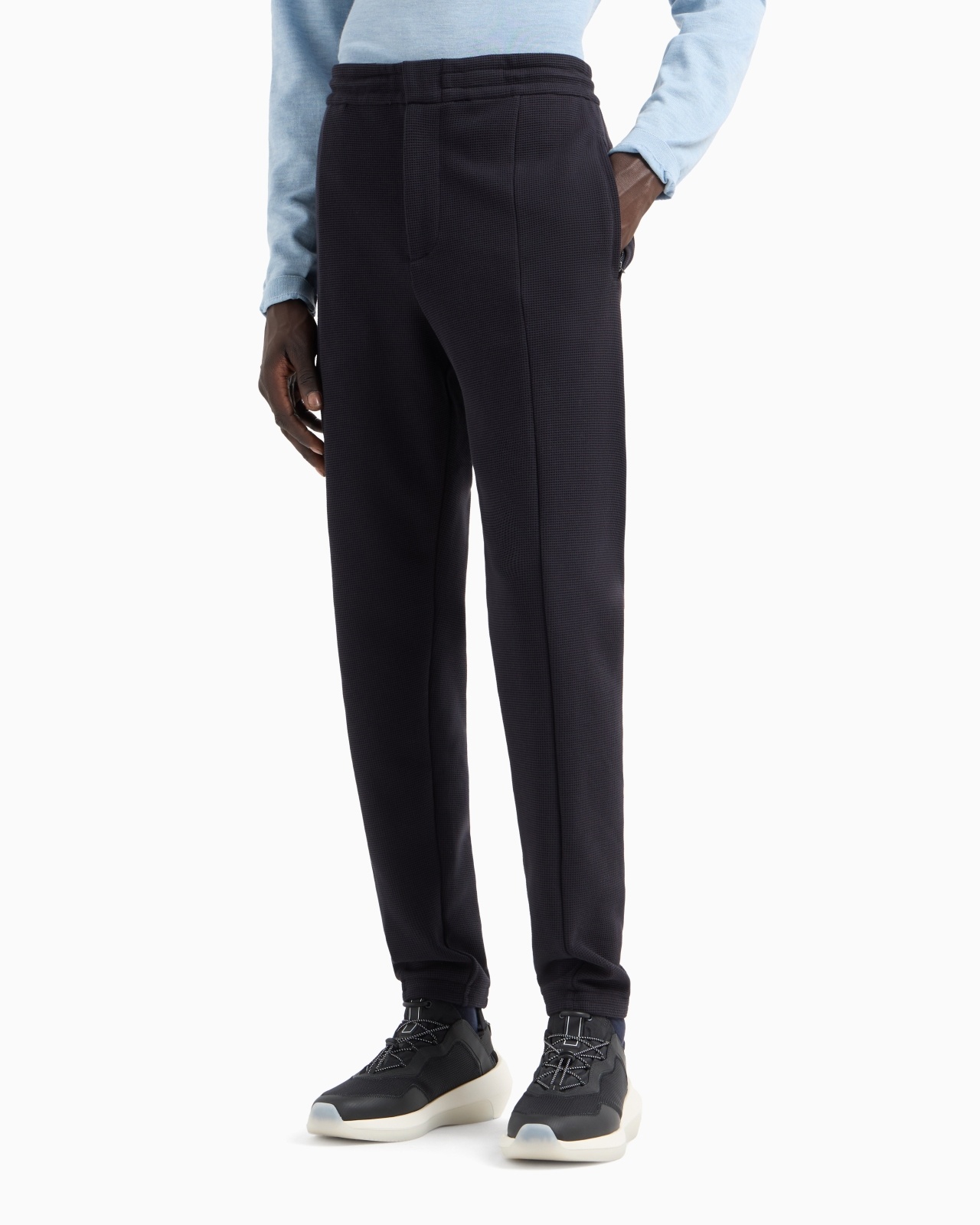 TRAVEL ESSENTIALS WAFFLE JERSEY TROUSERS - 2