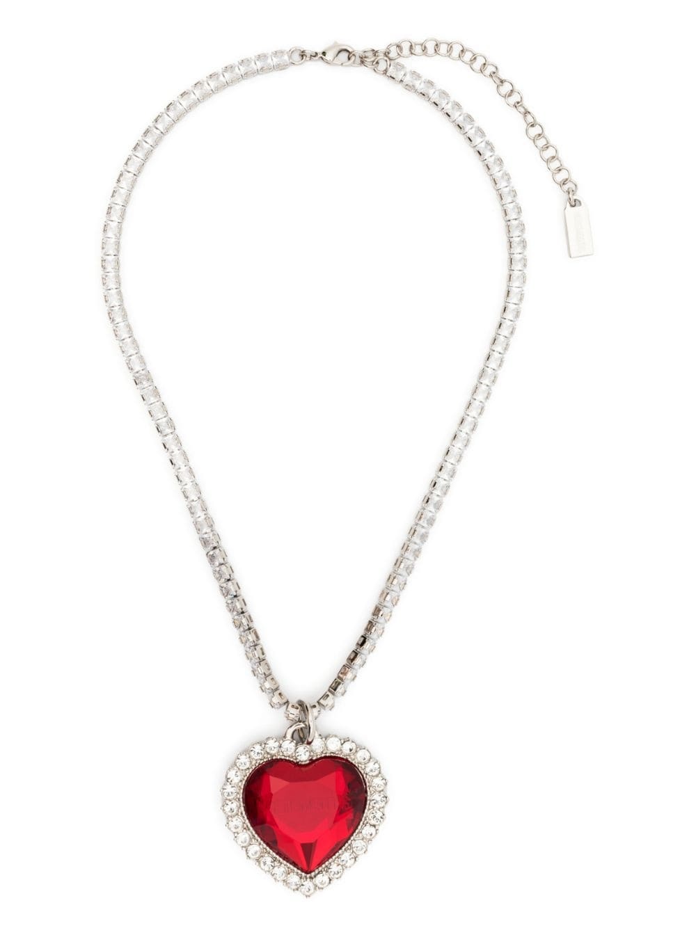 crystal heart-shaped necklace - 5