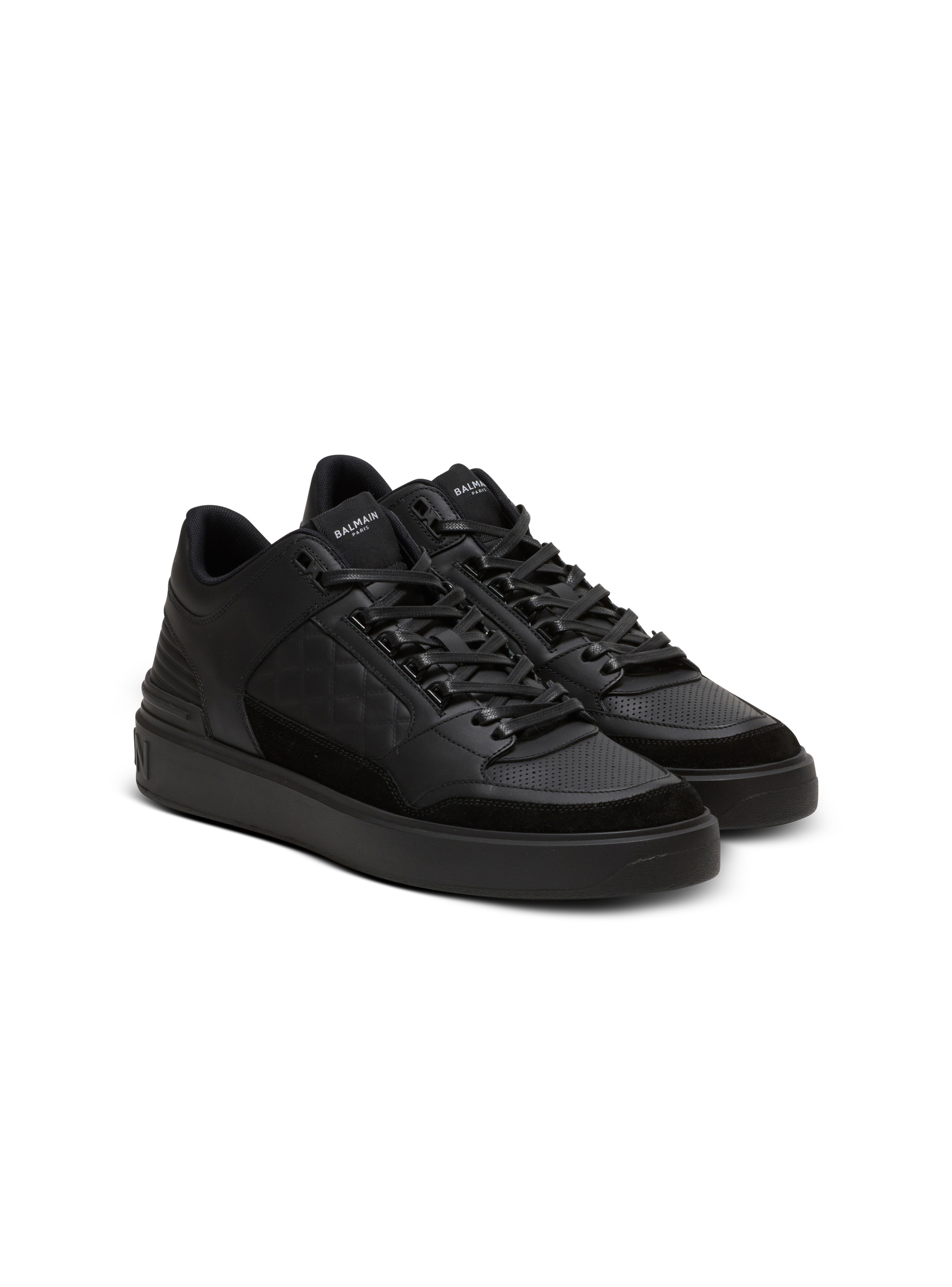 B-Court mid-top leather trainers - 2
