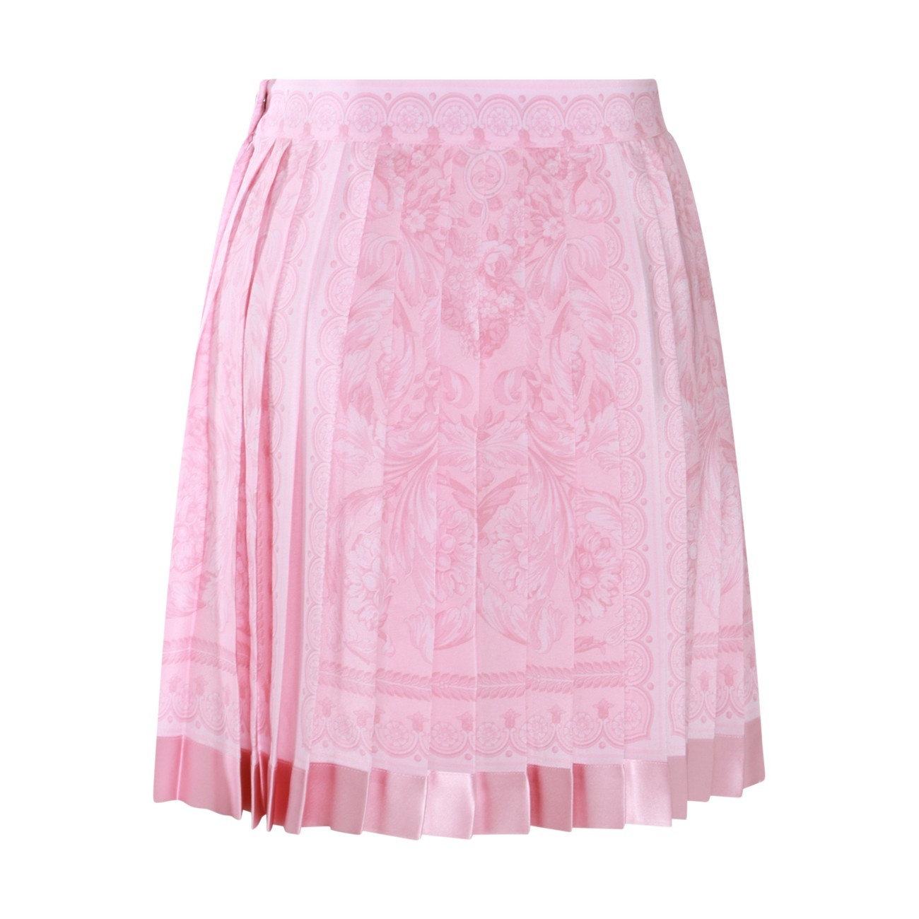pink silk barocco skirt - 2