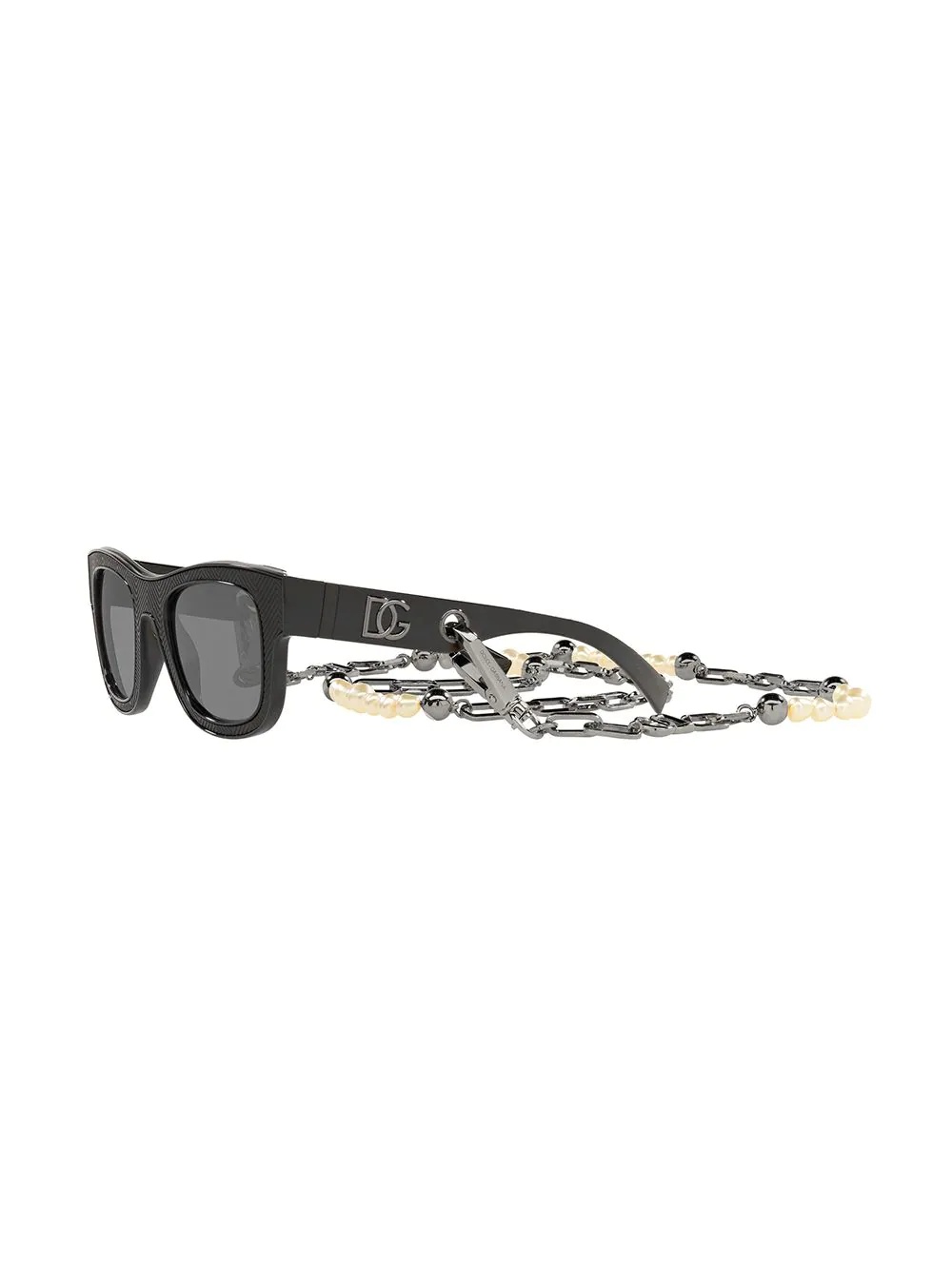 D-frame chain-embellished sunglasses - 2