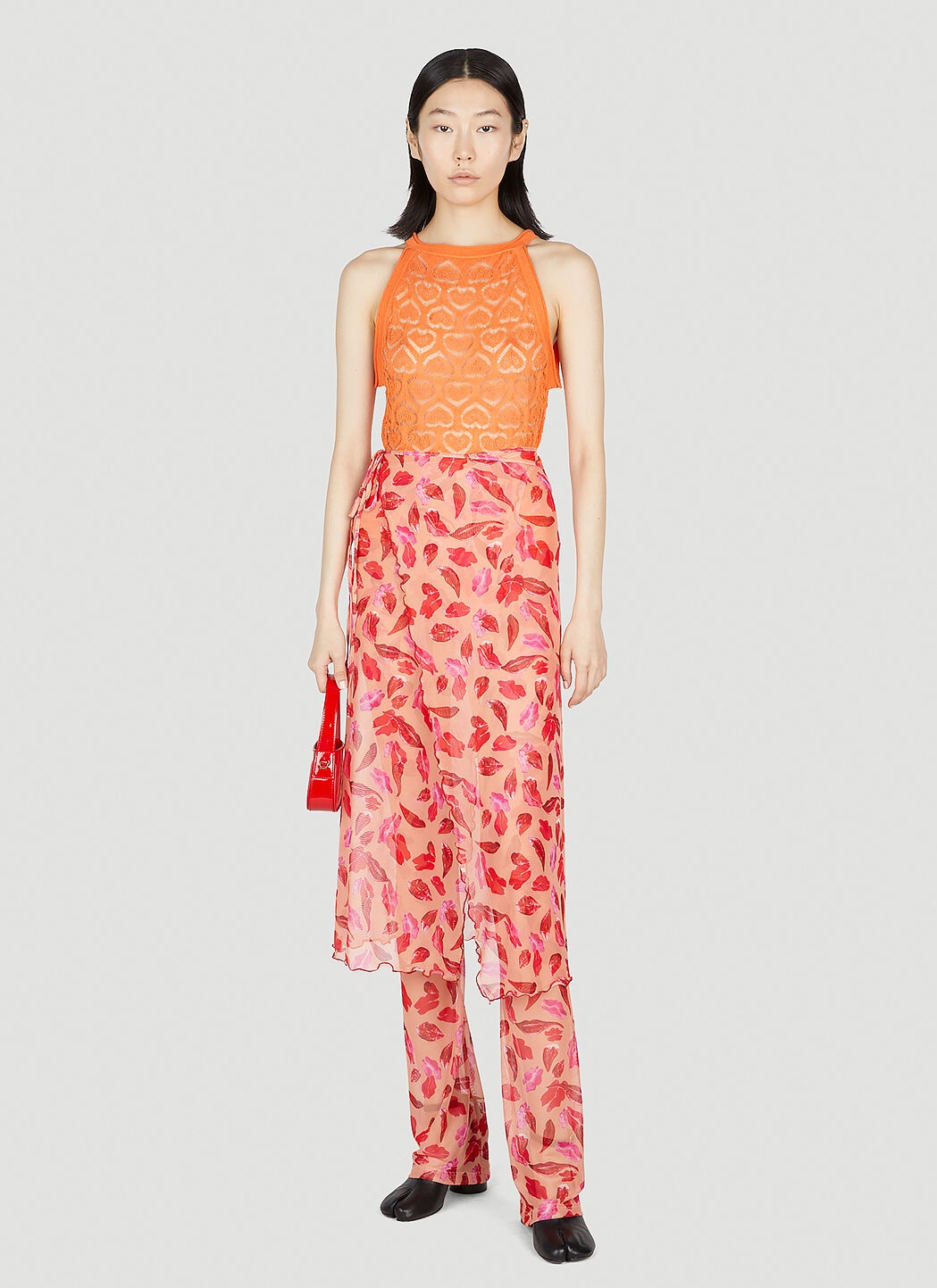 Lips Wrap Beach Skirt - 2