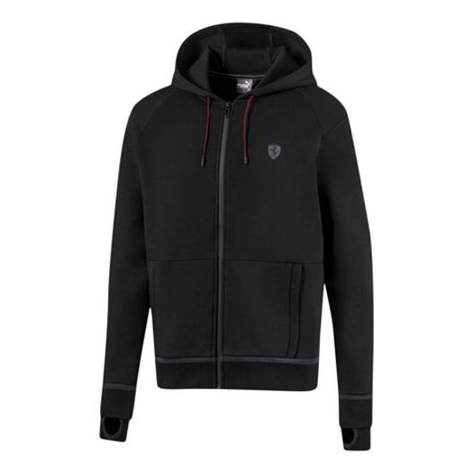 PUMA Ferrari Hooded sweat jacket 'Black Grey' 596119-01 - 1