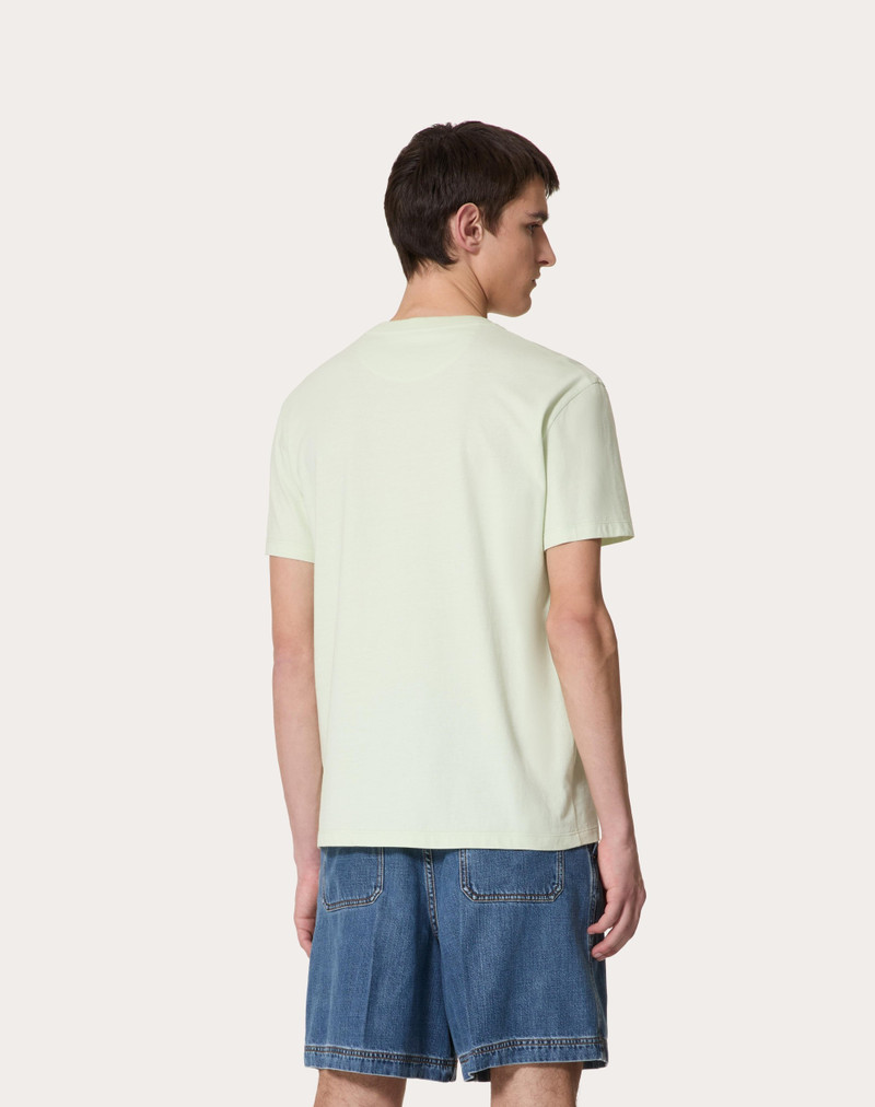 COTTON T-SHIRT WITH VLOGO SIGNATURE PATCH 4