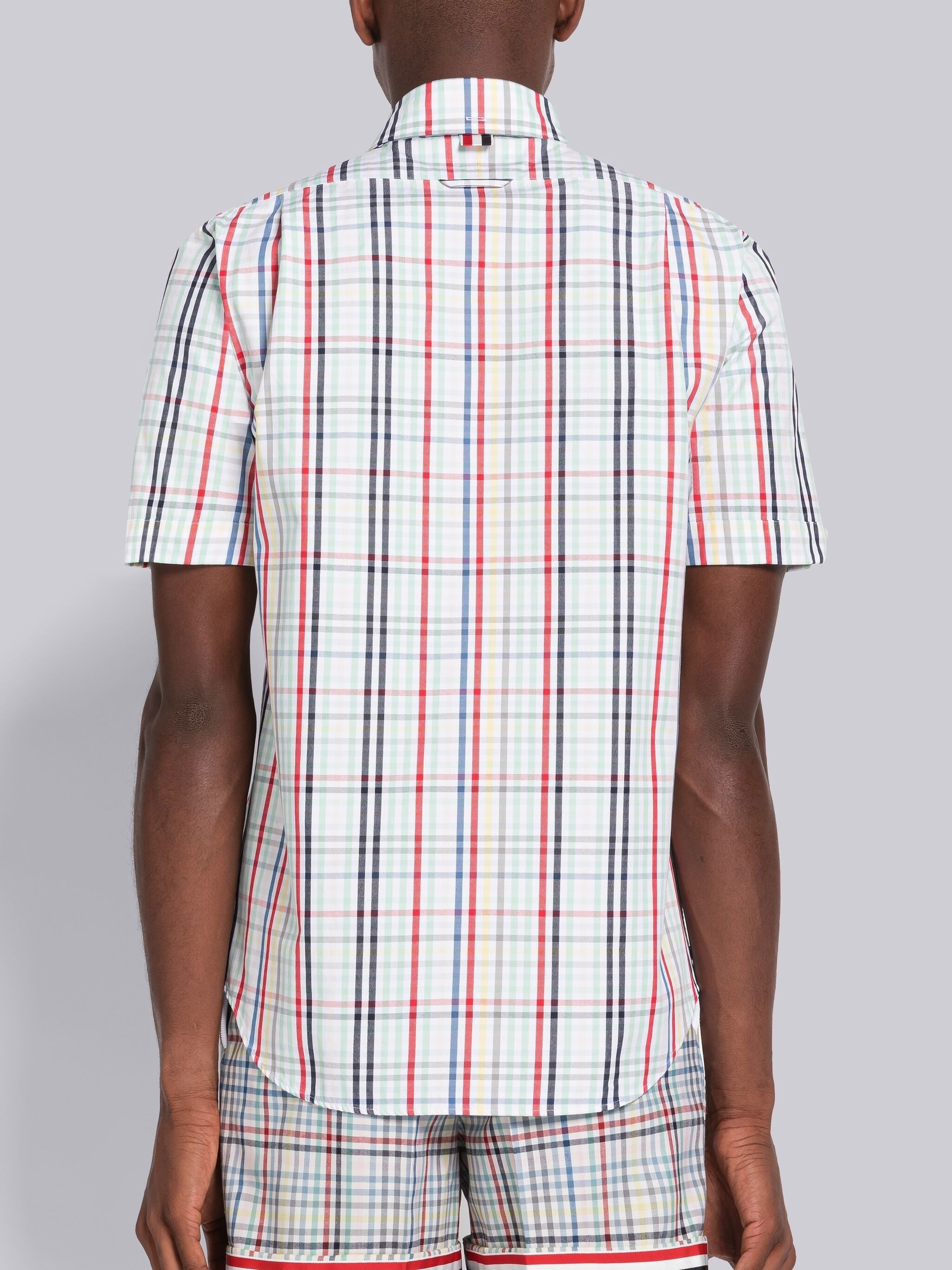 Micro Gingham Oxford Short Sleeve Shirt - 4