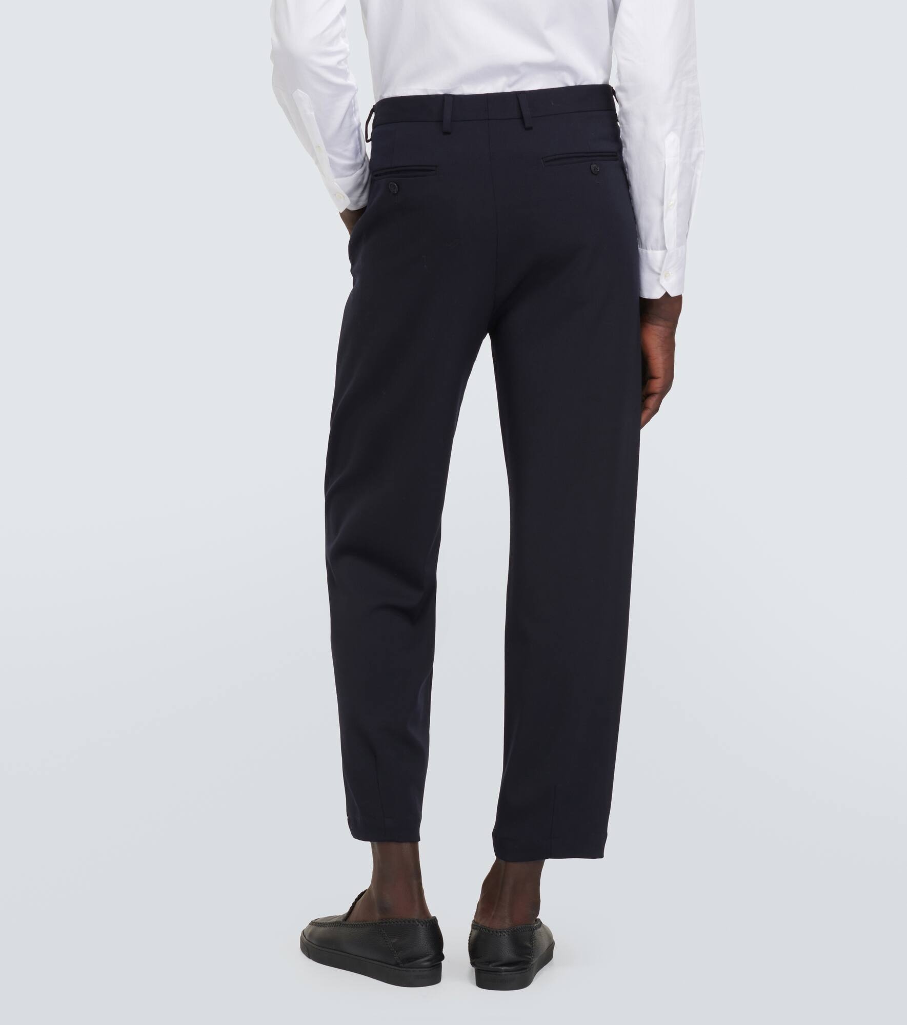Wool straight pants - 4