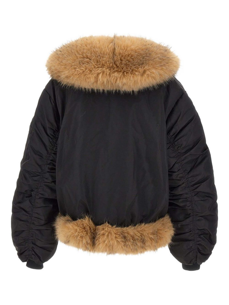 faux fur bomber jacket 3