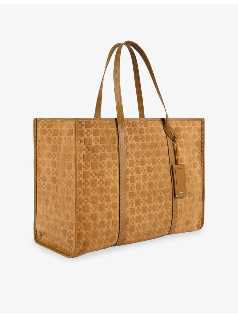 Sandro Square Cross Leather Shopping Bag outlook