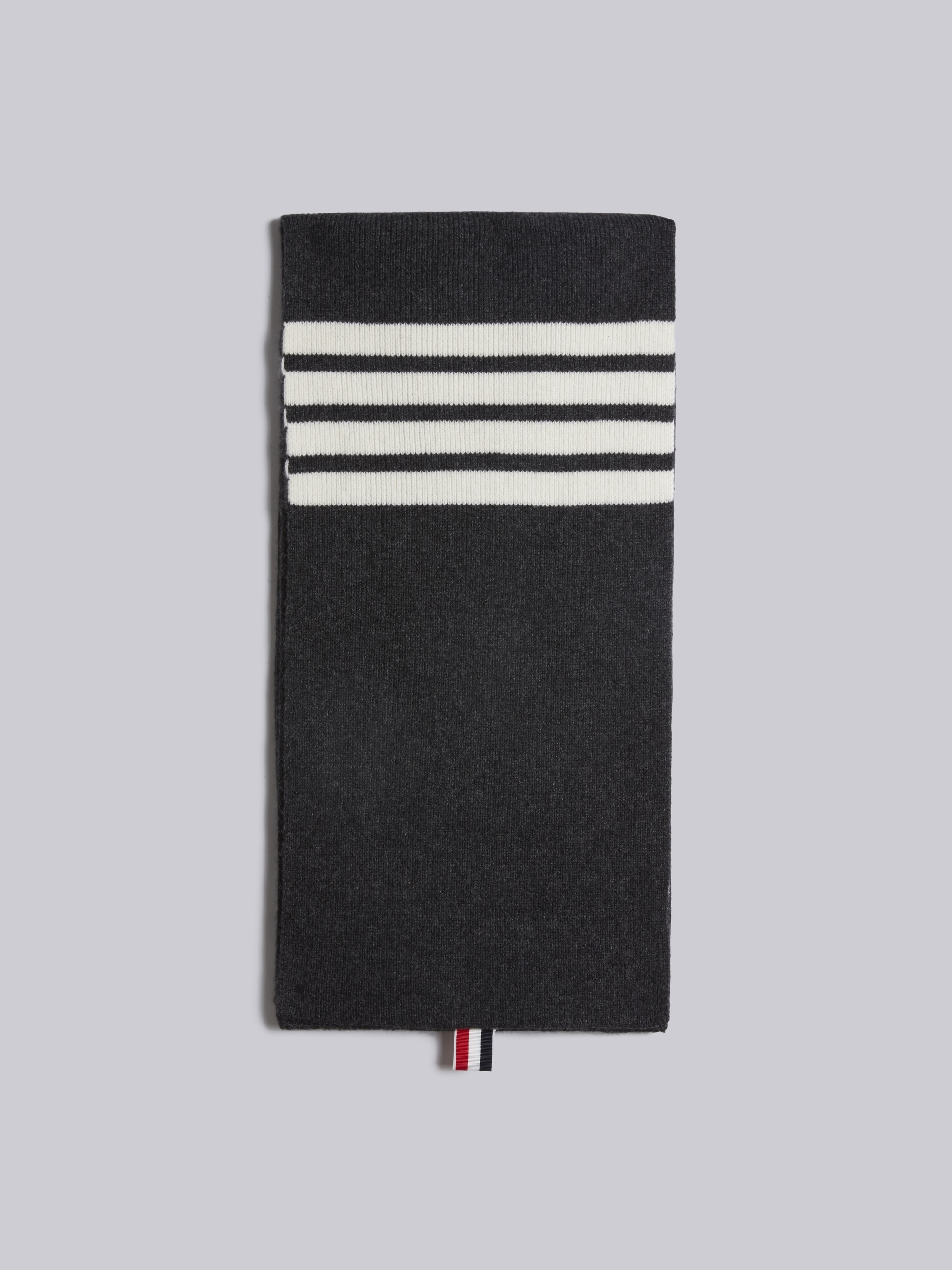 4-Bar stripe cashmere scarf - 1