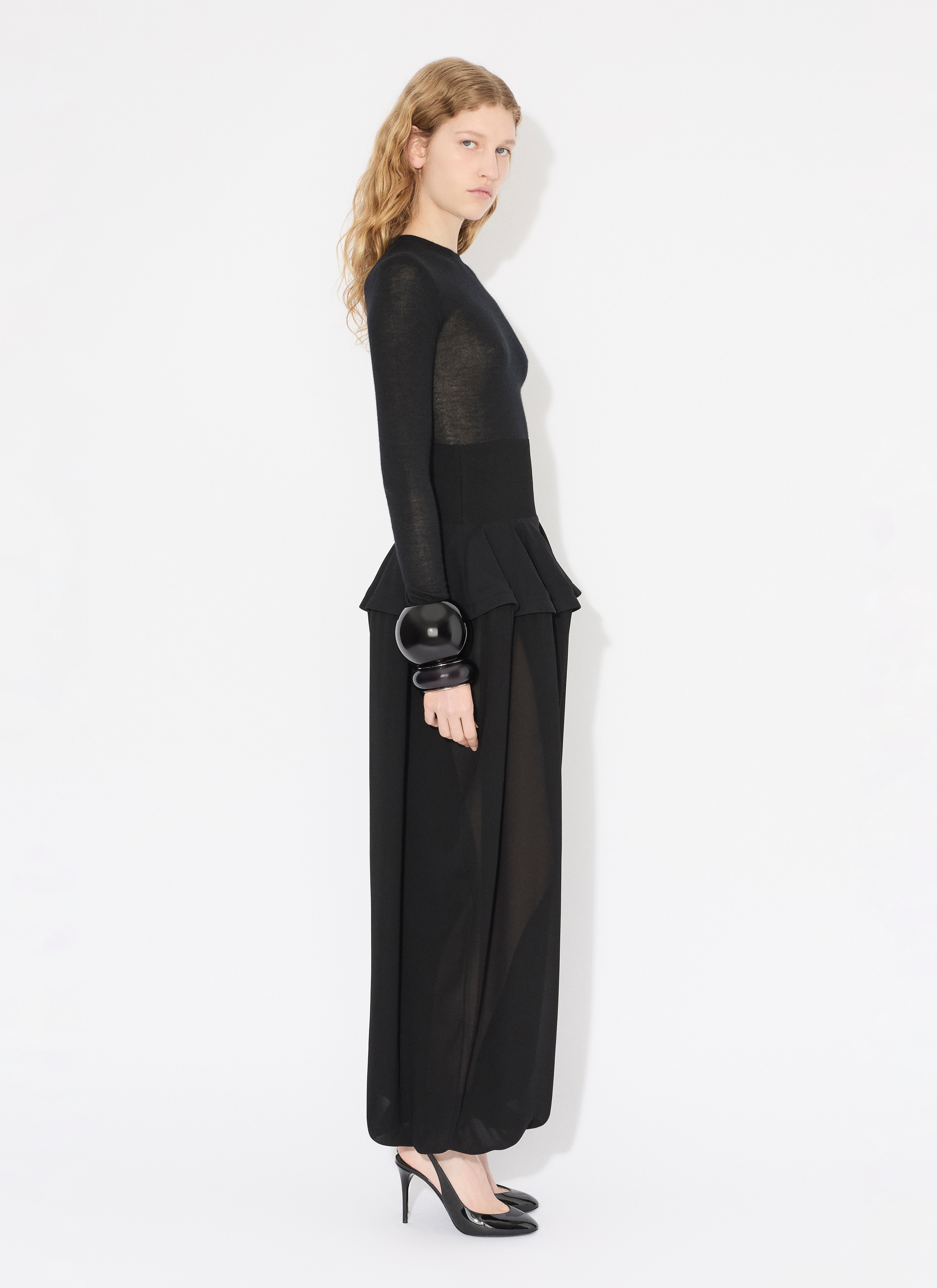 GEORGETTE PEPLUM PANTS - 5