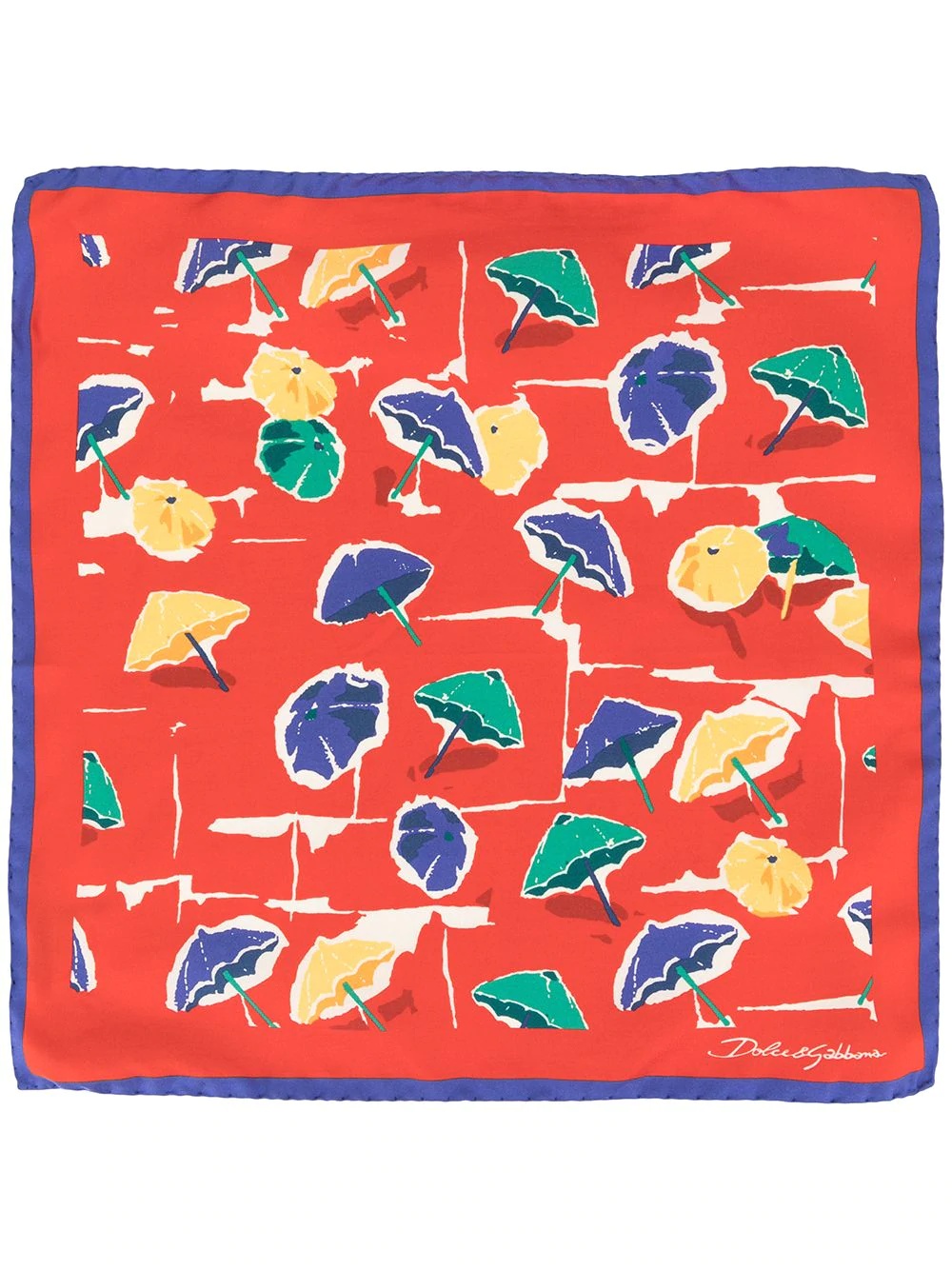 parasol print pocket handkerchief - 2