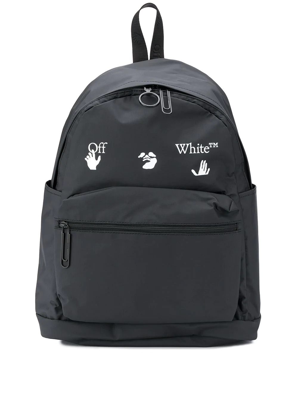 matte logo print backpack - 1