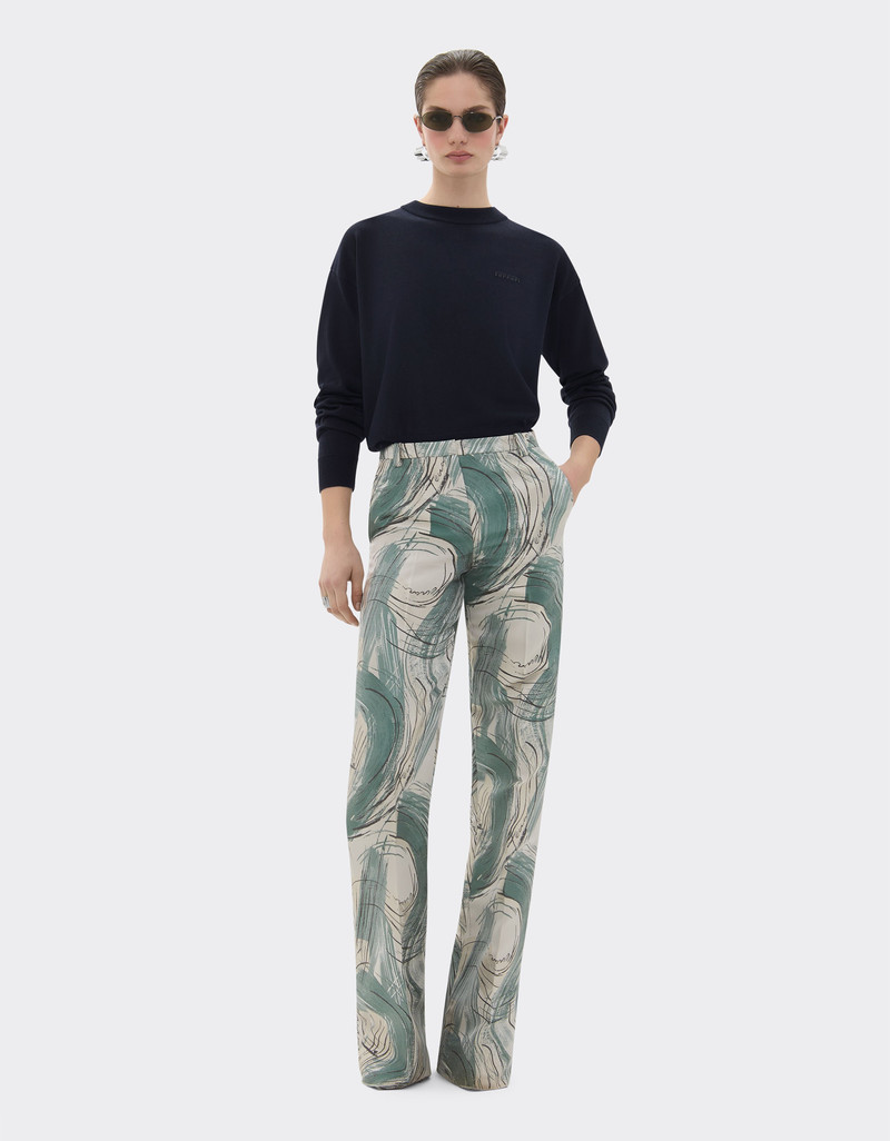 Ferrari Cotton and silk long sleeve sweater outlook