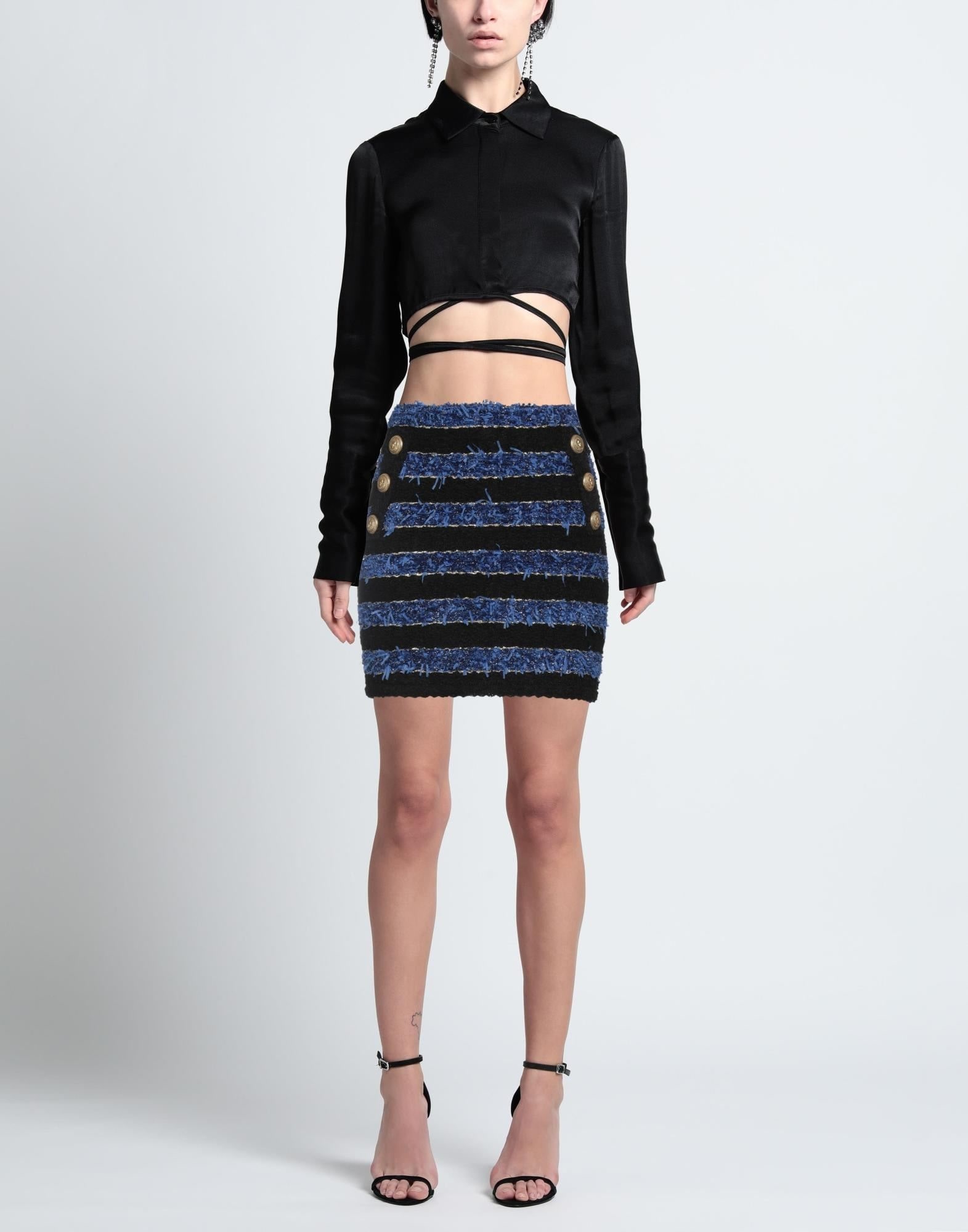 Blue Women's Mini Skirt - 2