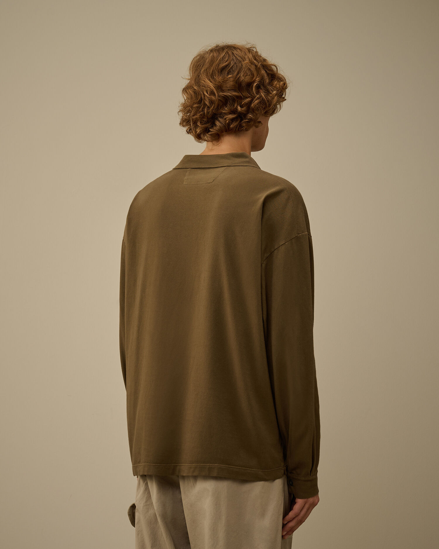 20/1 Jersey Long Sleeve Boxy Polo - 4