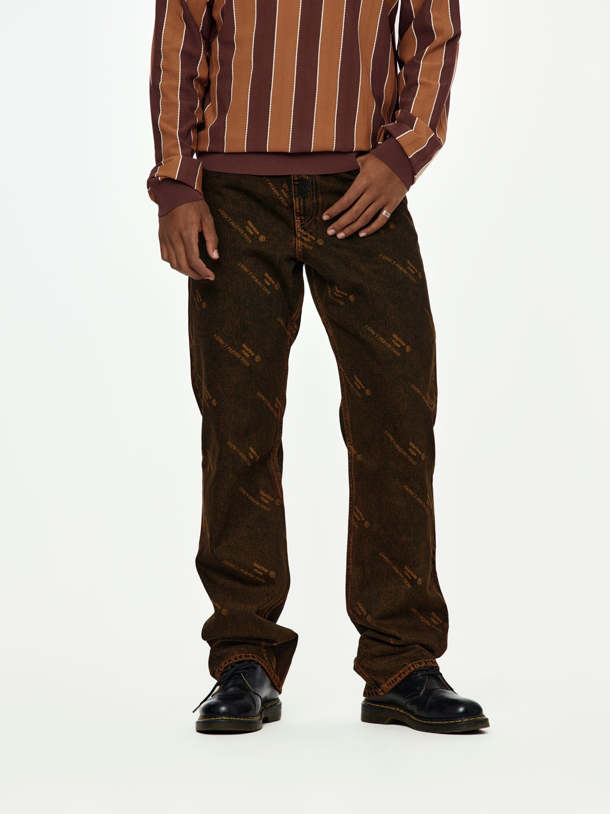 RELAXED FIT JEAN (ORANGE LASER) - 1