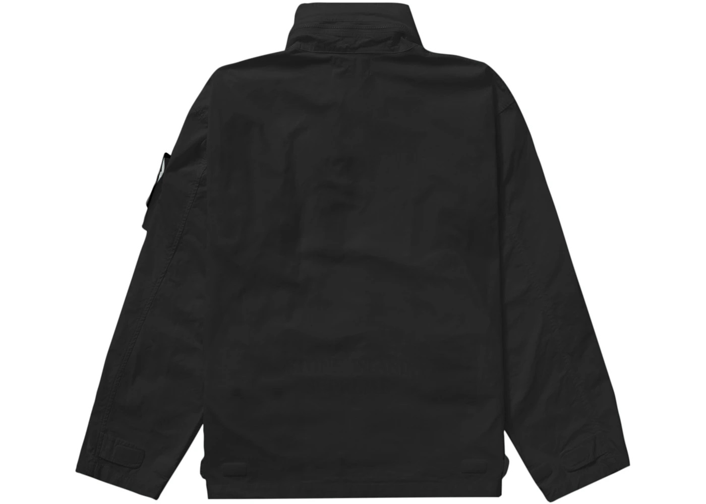 Supreme Stone Island Cotton Cordura Shell Jacket Black - 3