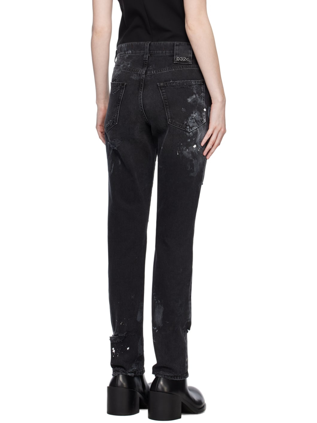 Black Double Shift Jeans - 3