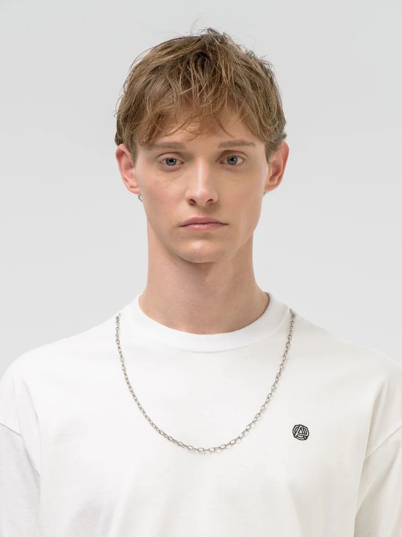CHAIN COLLAR T-SHIRT - 7