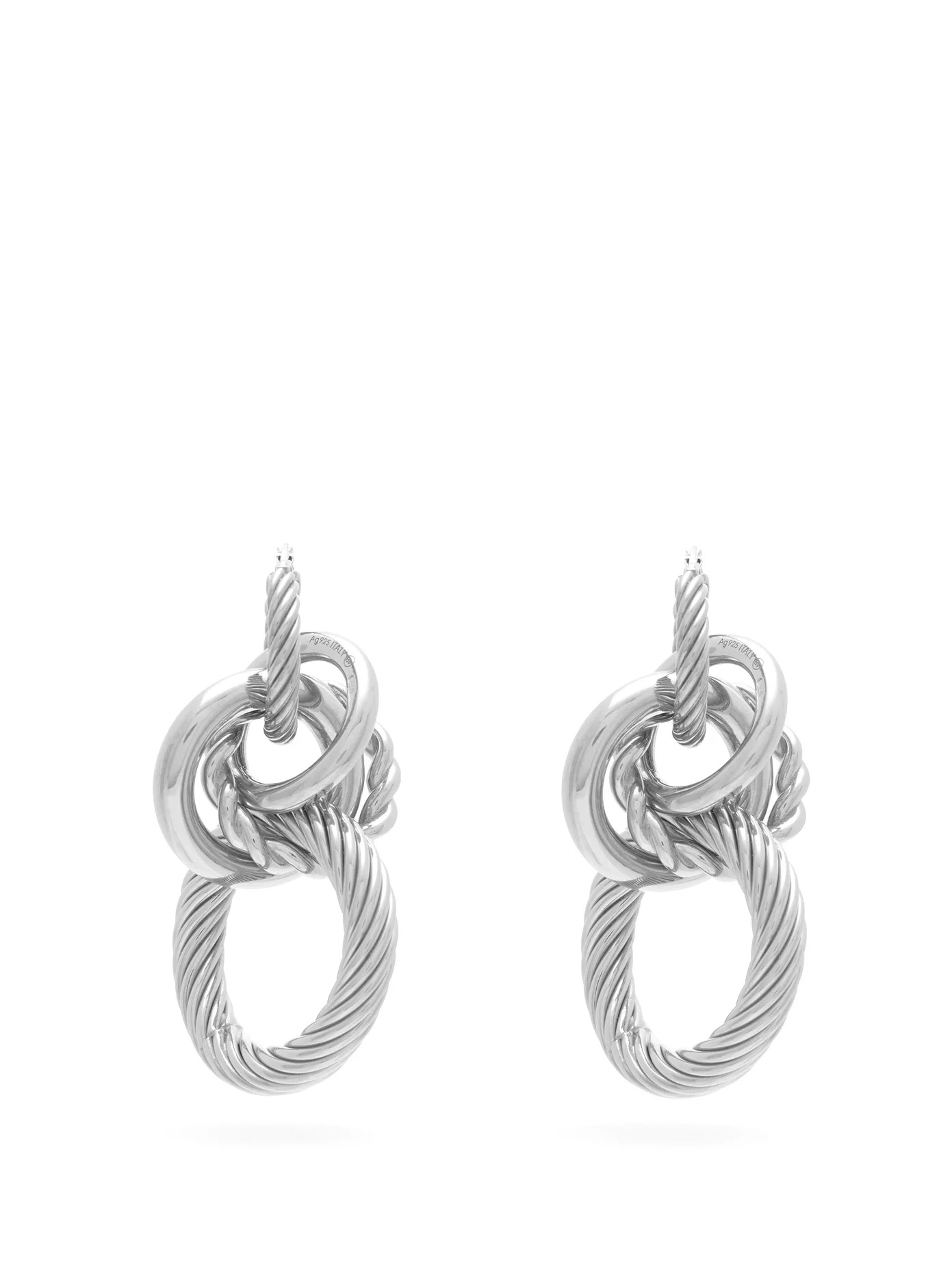 Interlocking hoop earrings - 1