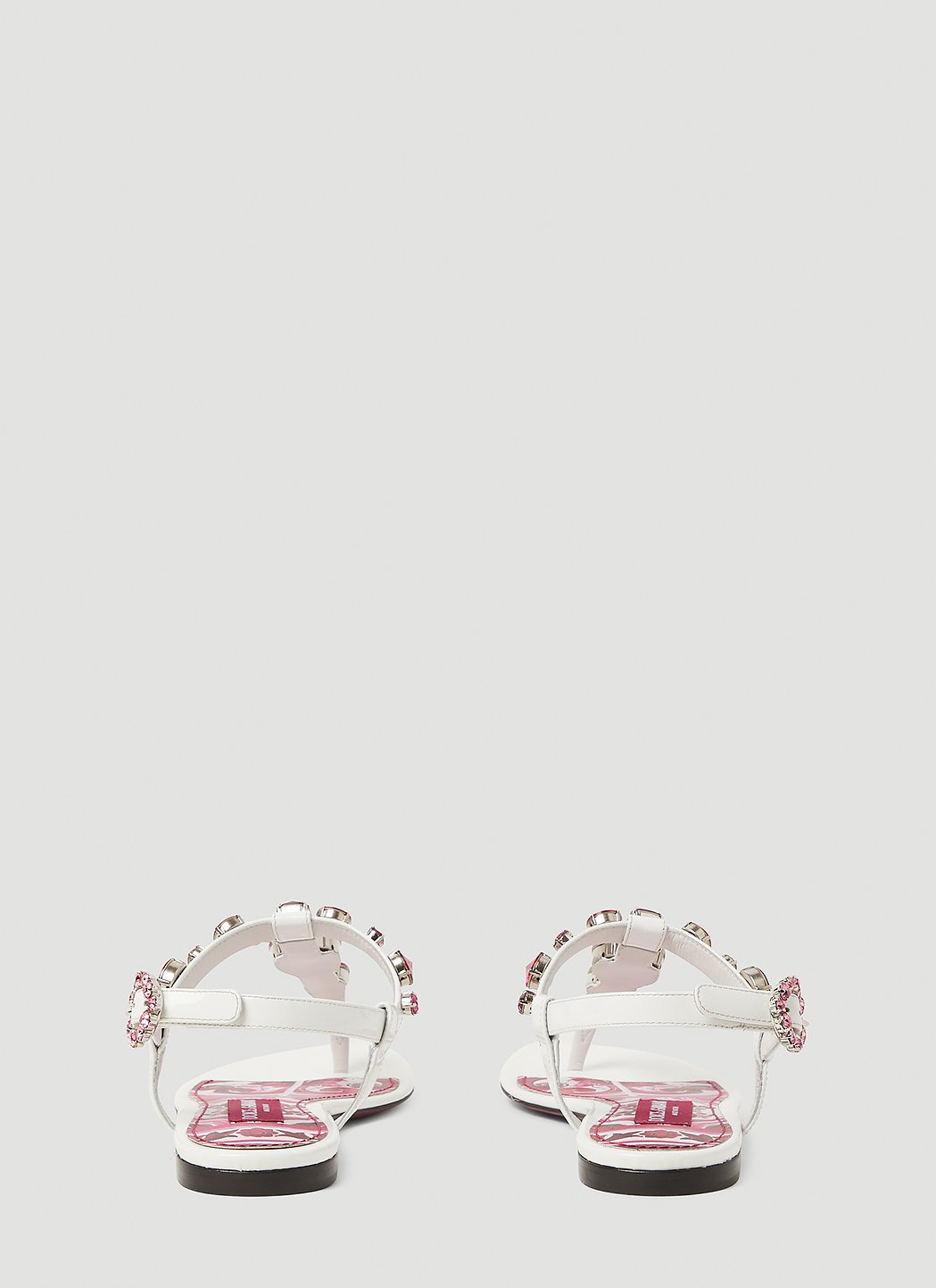 Dolce & Gabbana Women Crystal Embellished Majolica Sandals - 4