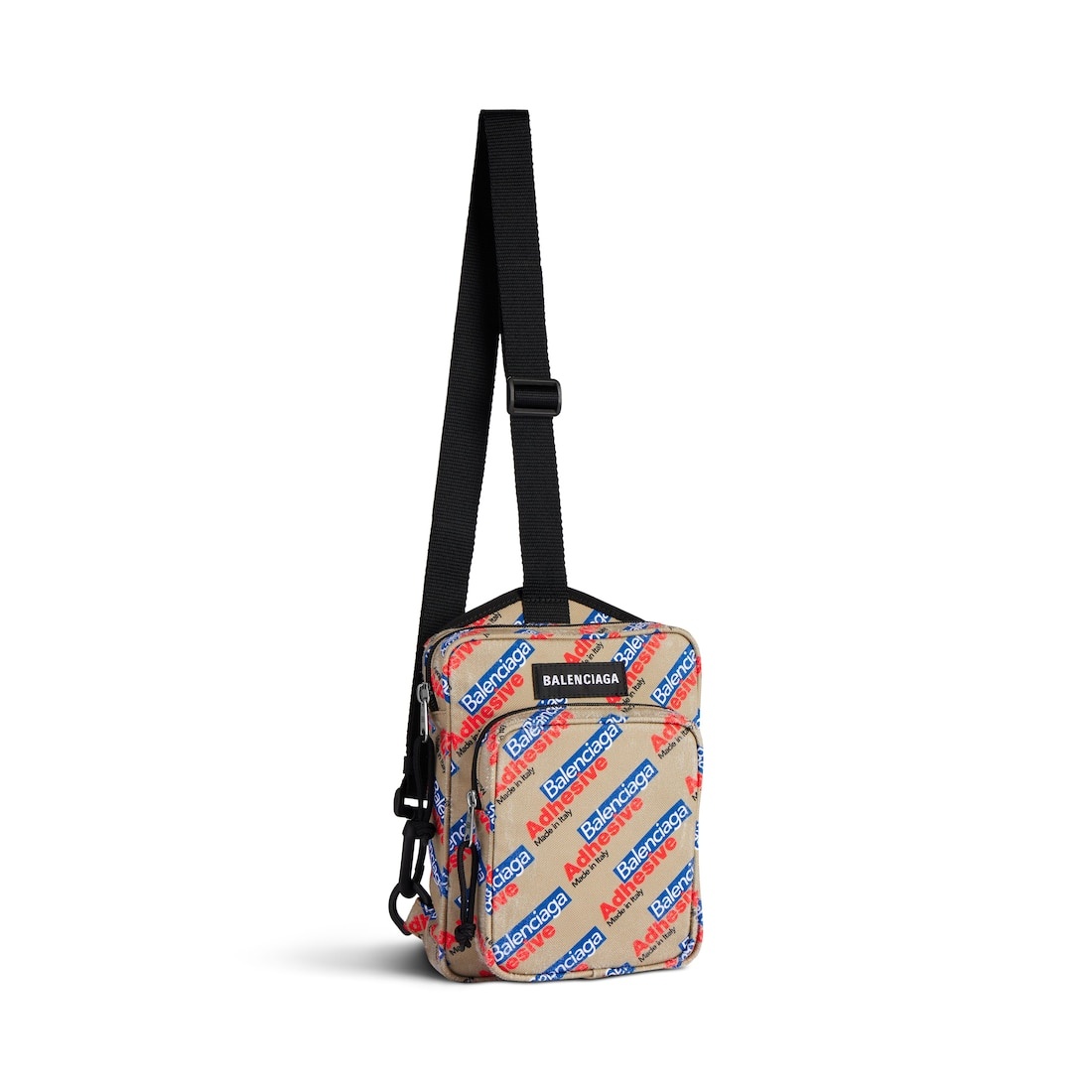 Men's Explorer Crossbody Messenger Bag  in Beige/red/blue - 2