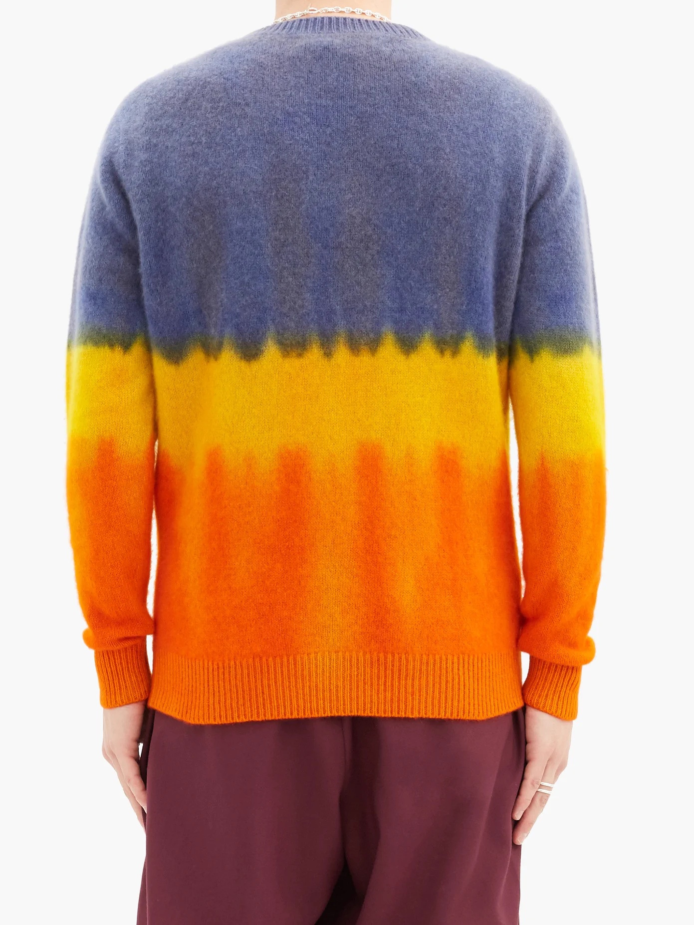 Gradient tie-dye cashmere sweater - 5