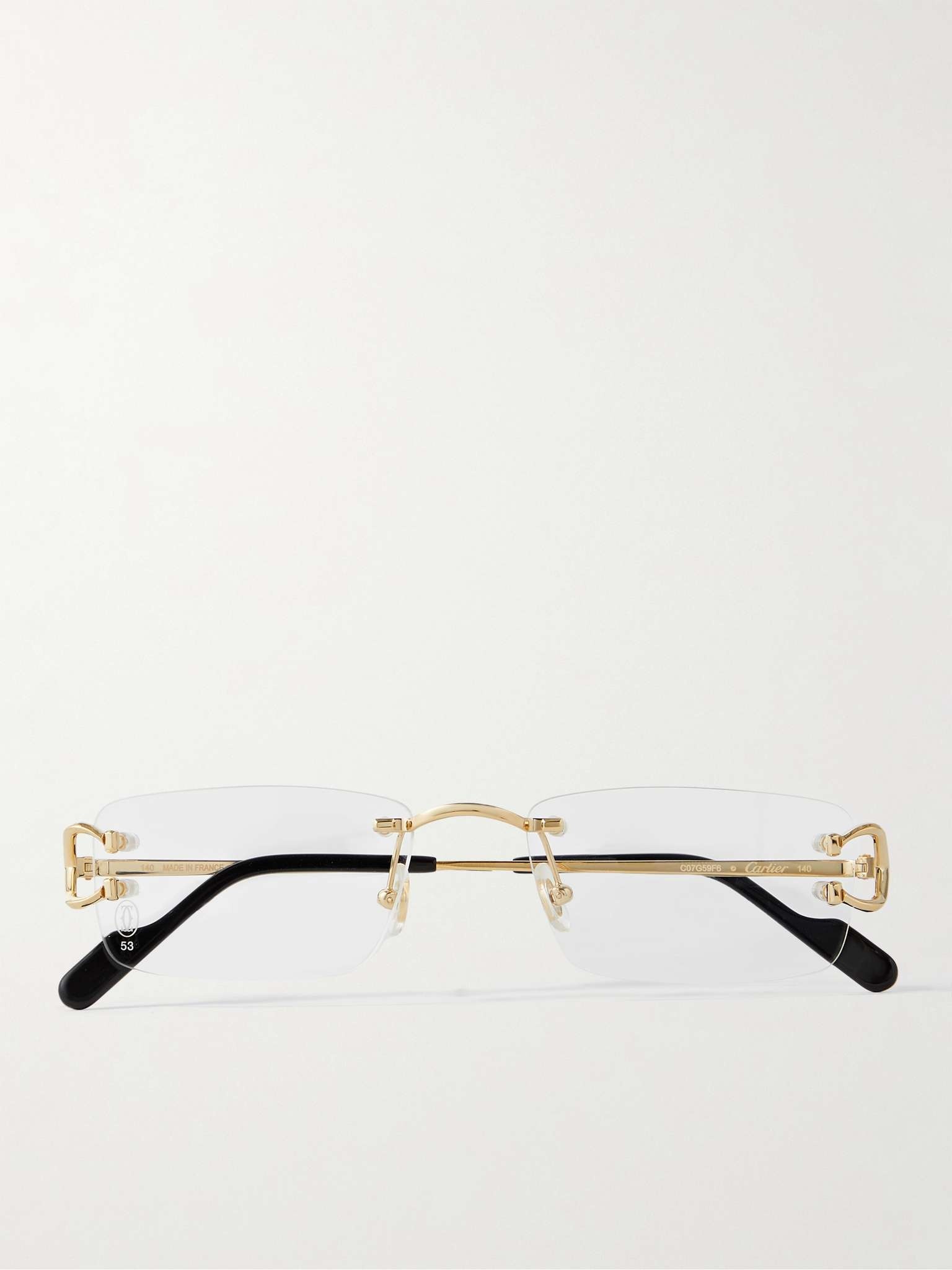 Frameless Gold-Tone Optical Glasses - 1