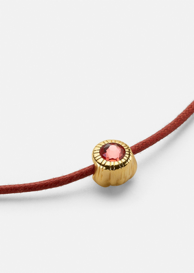 VERSACE Crystal Medusa Cord Necklace outlook