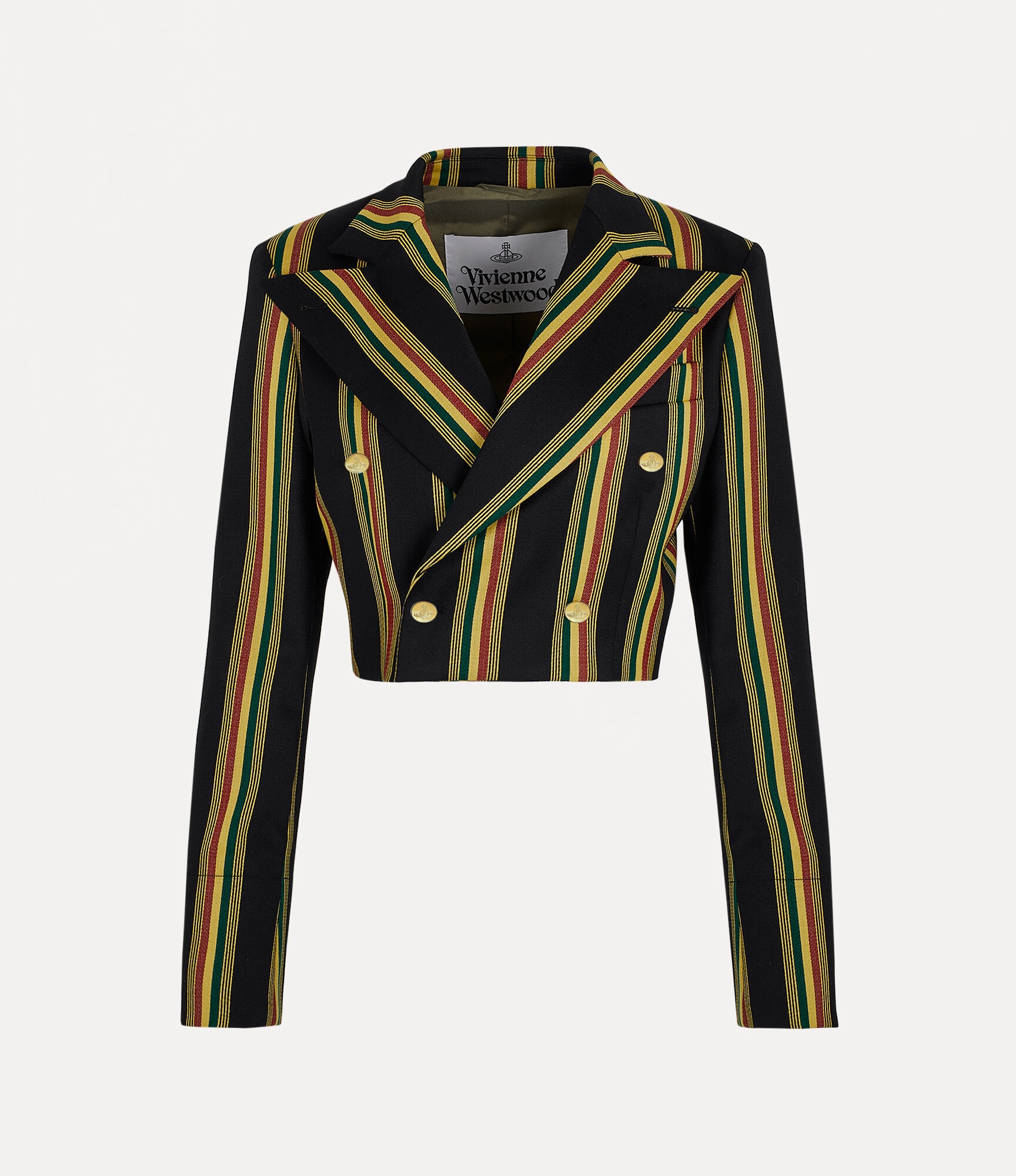 CUT OFF DOUBLE BREASTED JACKET - 1