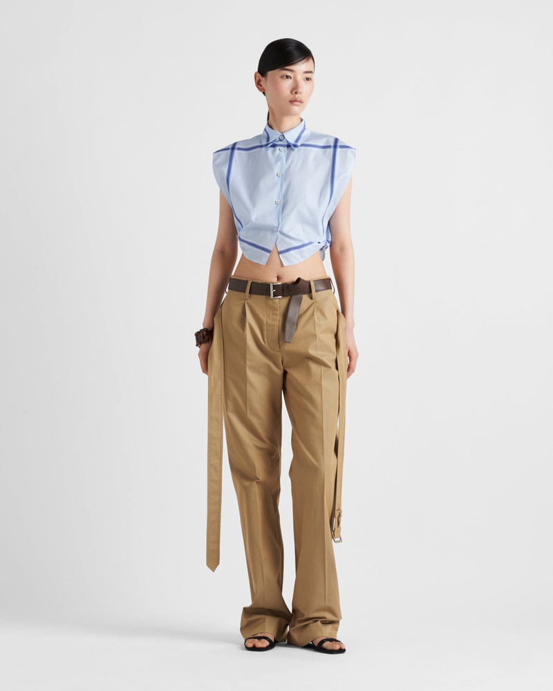 Prada Cotton twill pants outlook