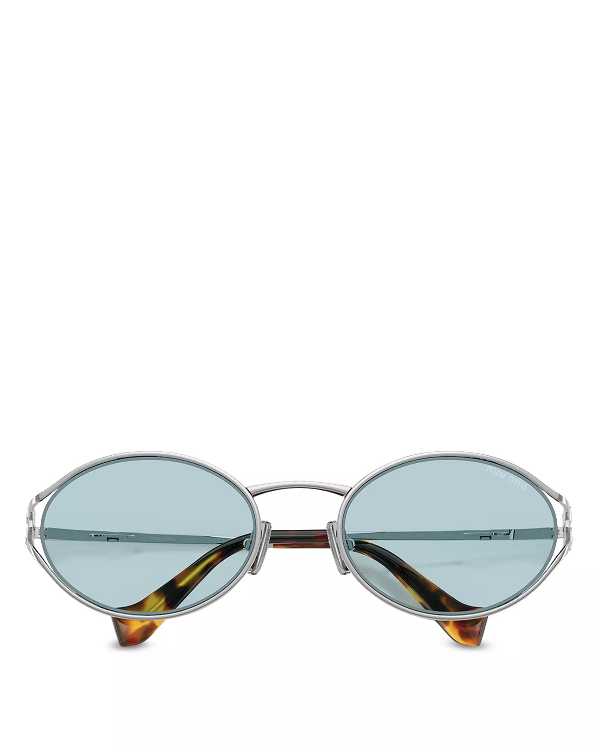 Metal Oval Sunglasses, 54mm - 5