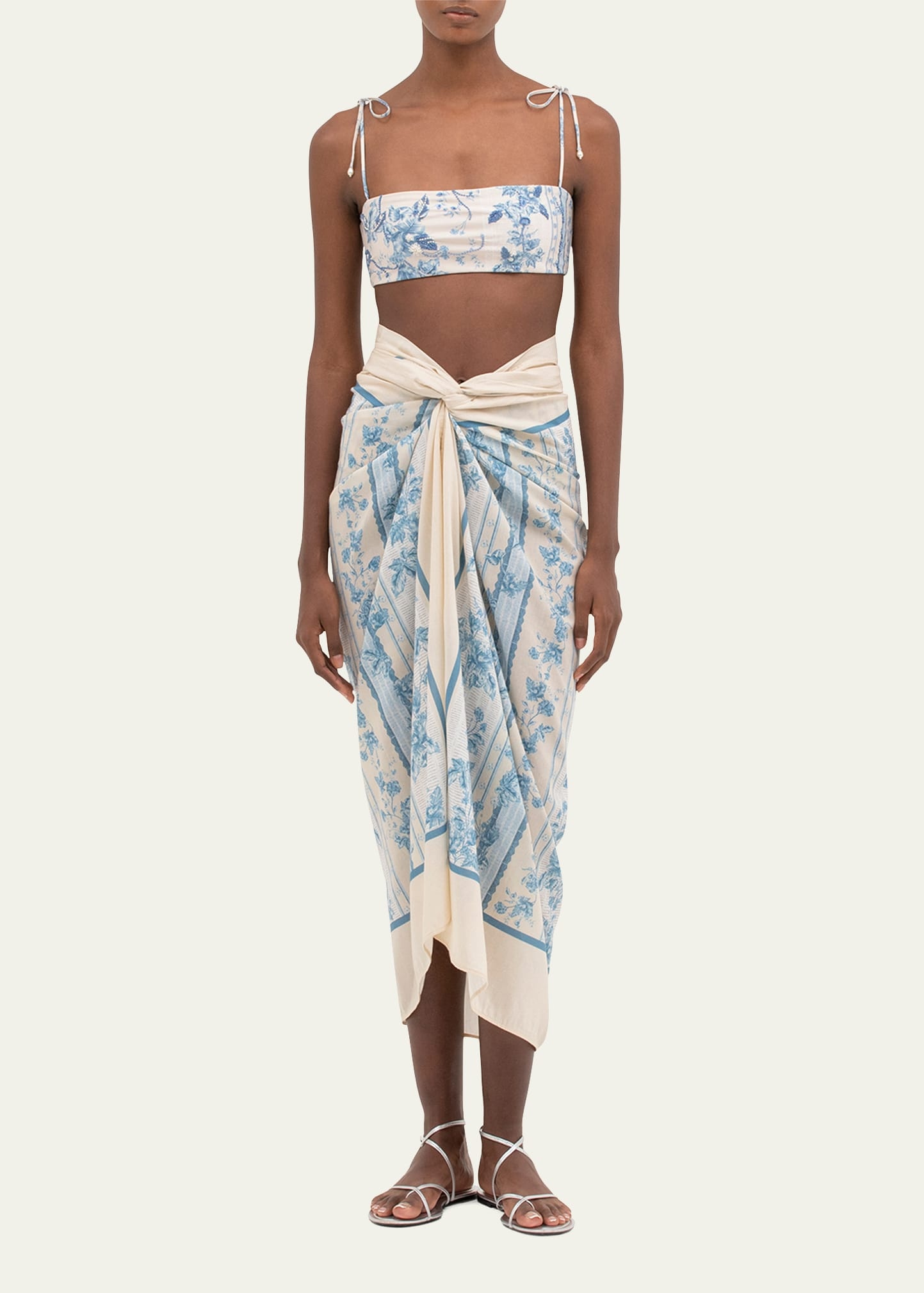 Lavanda Bougainvillea Pareo Coverup - 2