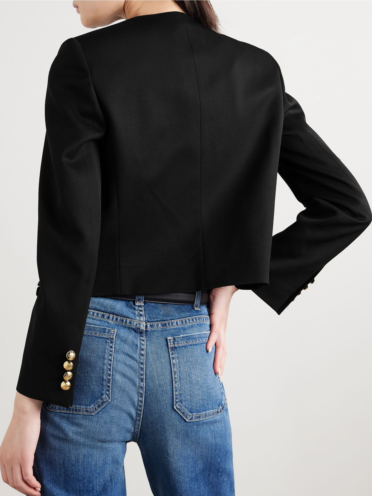 Patti wool-twill jacket Black - 4