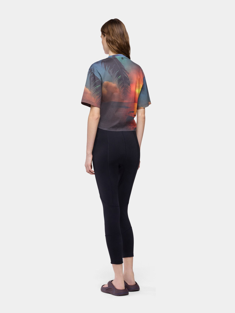 T-SHIRT IN FIREWORK-PRINTED COTTON WITH SIGNATURE PIERCING DETAIL 4