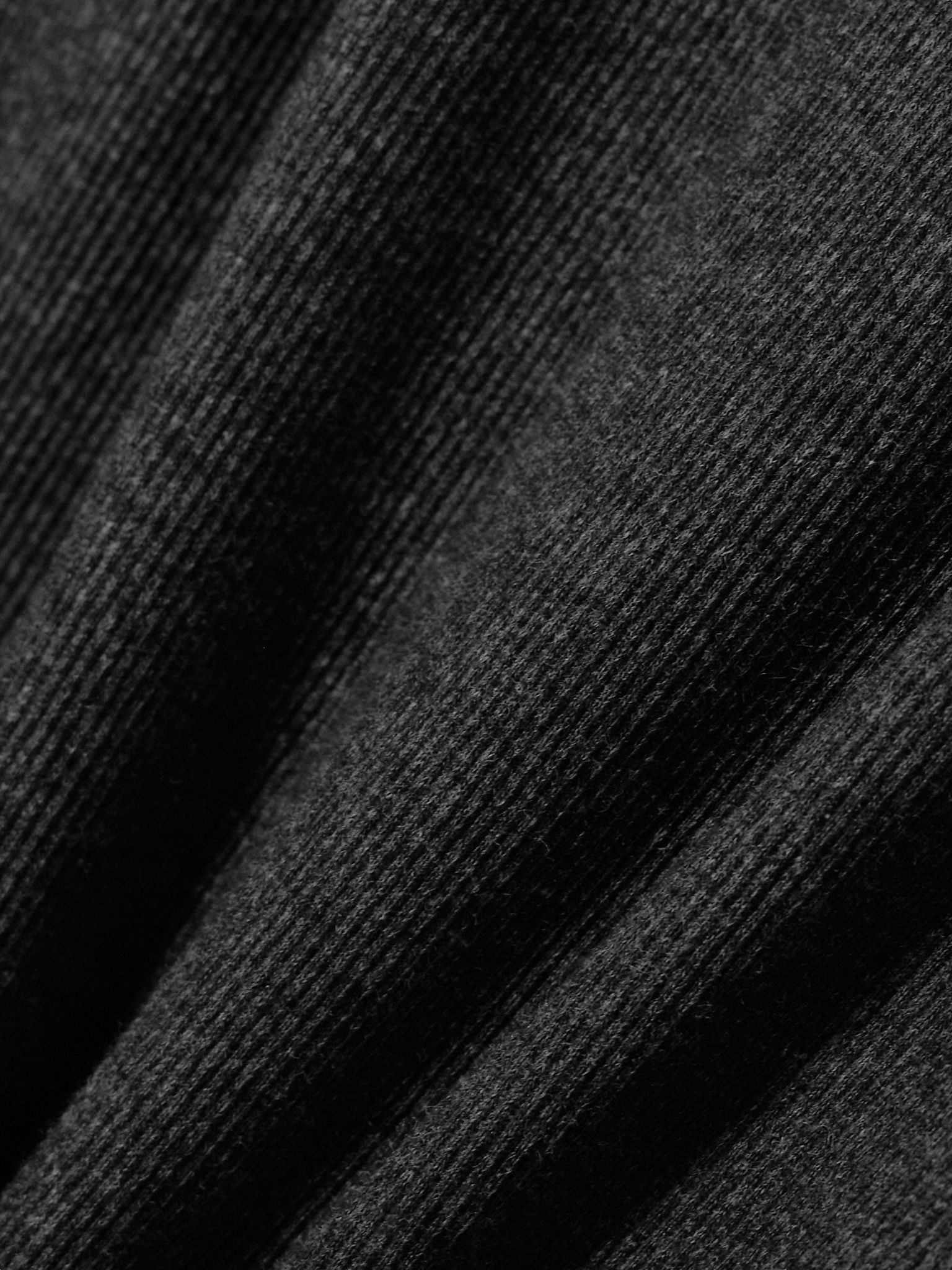 Ribbed organic cotton-blend jersey tank Gray - 5