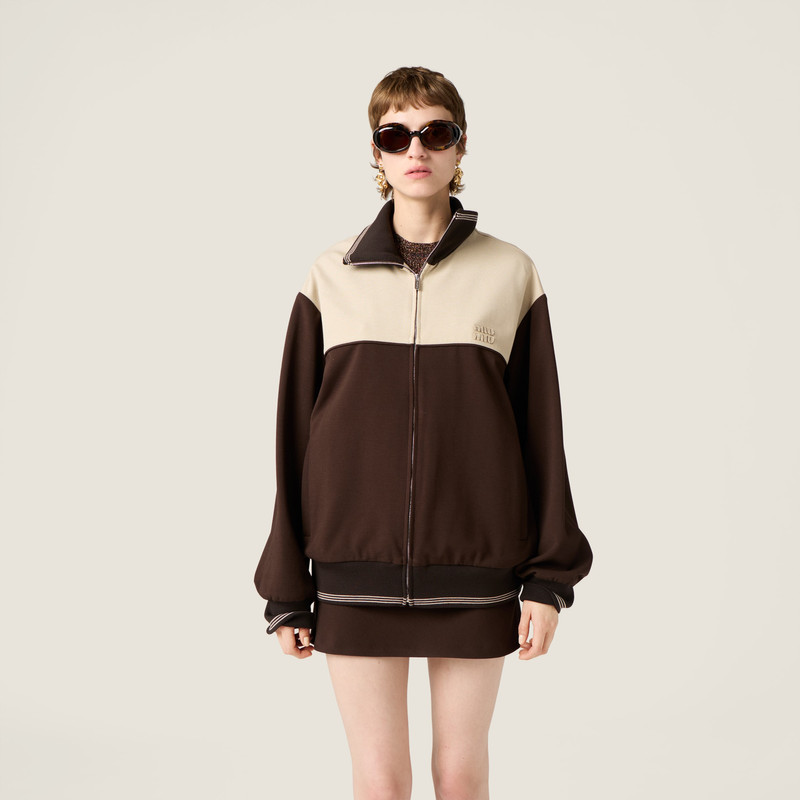 Miu Miu Fabric stitch knit miniskirt outlook