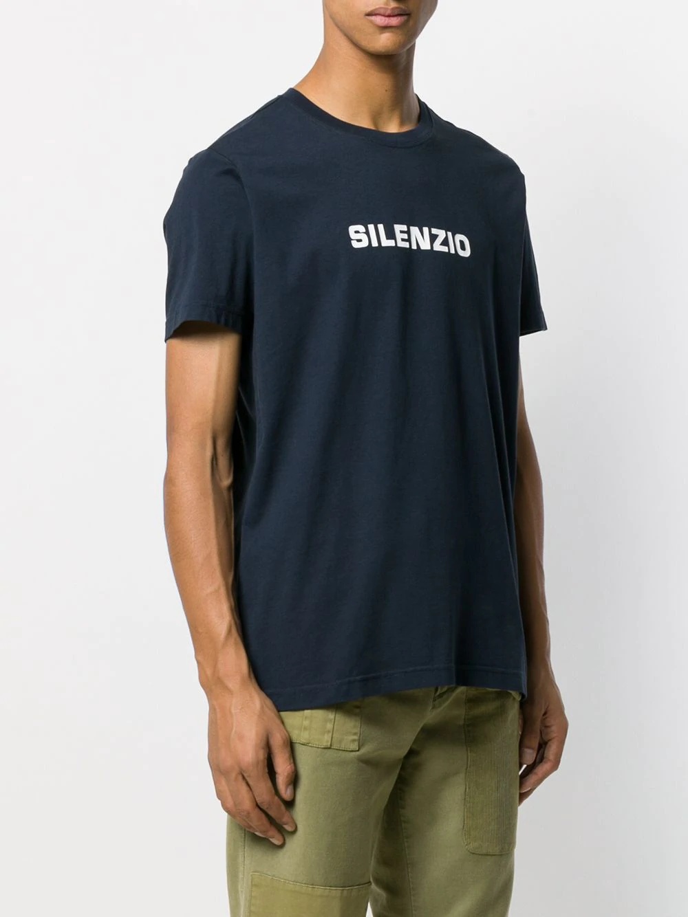 Silenzio print relaxed-fit T-shirt - 3