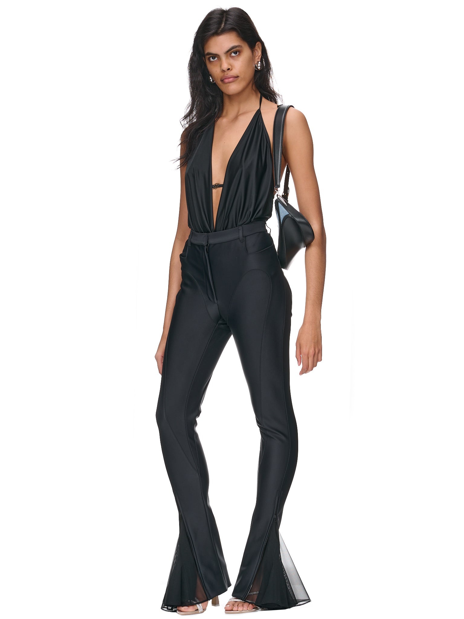 Flared Illusion Pants - 6