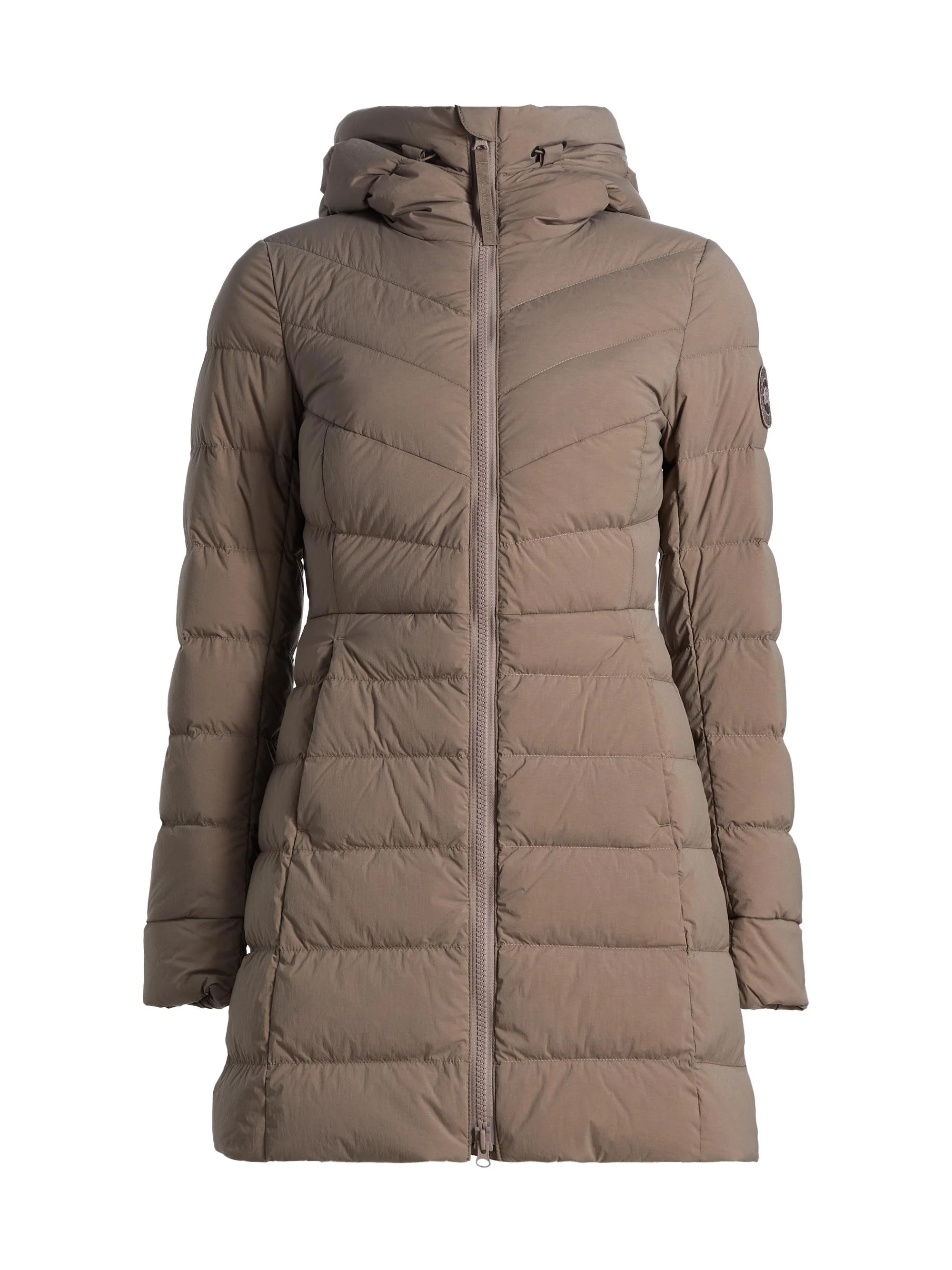 Women's Clair Quilted Stretch-Nylon Slim-Fit Coat - Taupe Grey Gris Taupe - 1